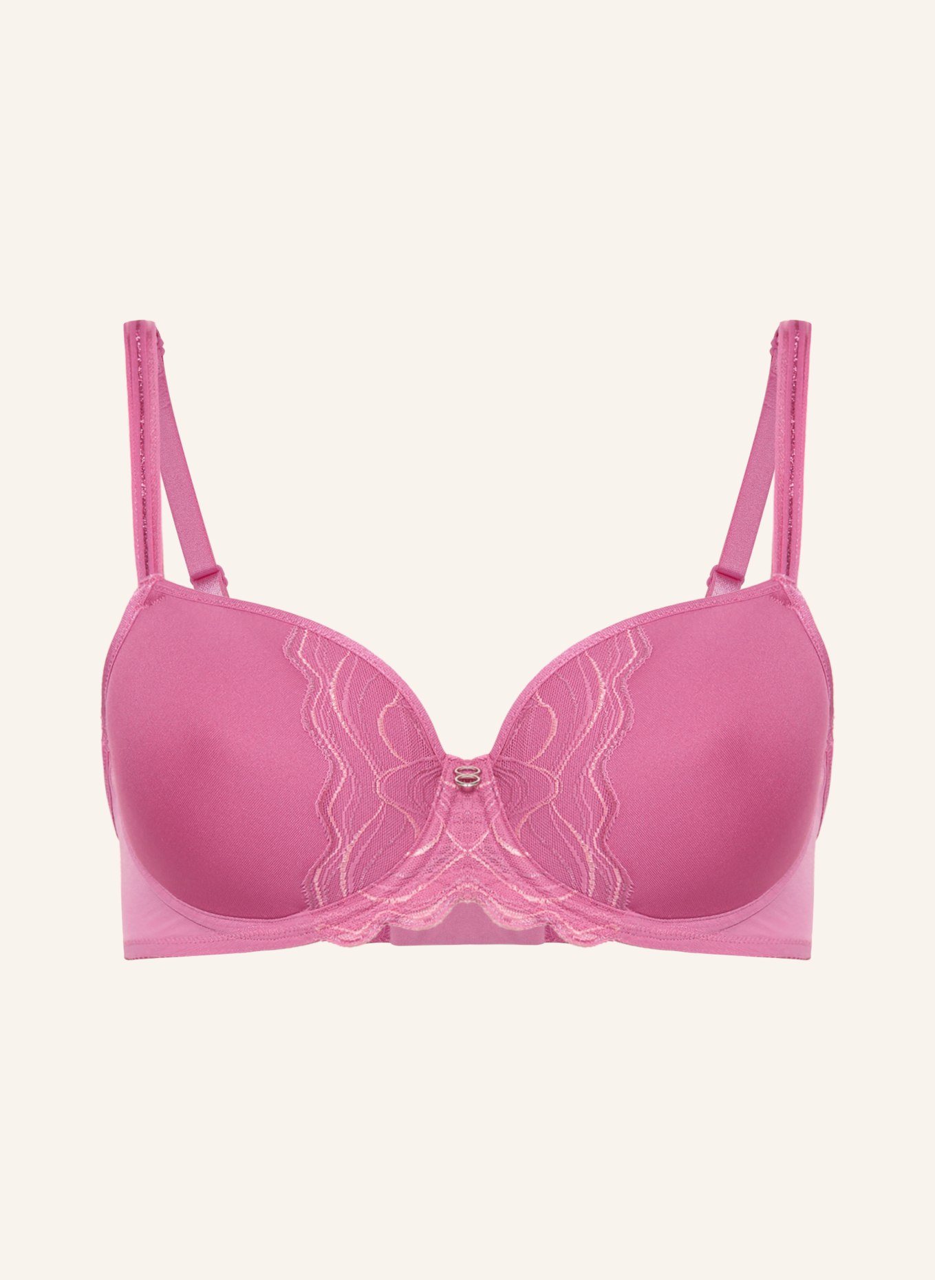 Triumph Biustonosz z wyściółką PALINA WAVES OF GLOW: MOCNORÓŻOWY / JASNOFIOLETOWY