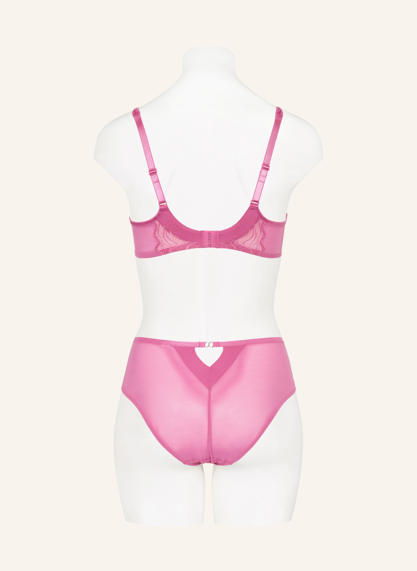 Triumph Biustonosz z wyściółką PALINA WAVES OF GLOW: MOCNORÓŻOWY / JASNOFIOLETOWY