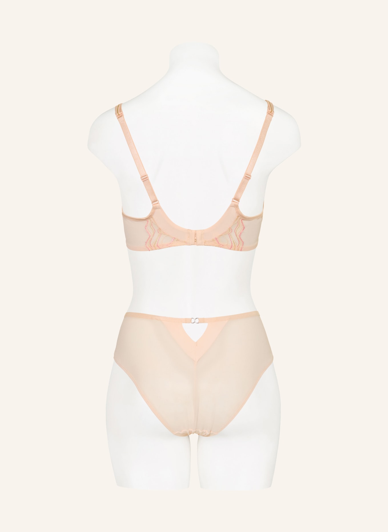 Triumph Podprsenka s vycpávkami PALINA WAVES OF GLOW: SVĚTLE RŮŽOVÁ / BÉŽOVÁ / TMAVĚ ŽLUTÁ