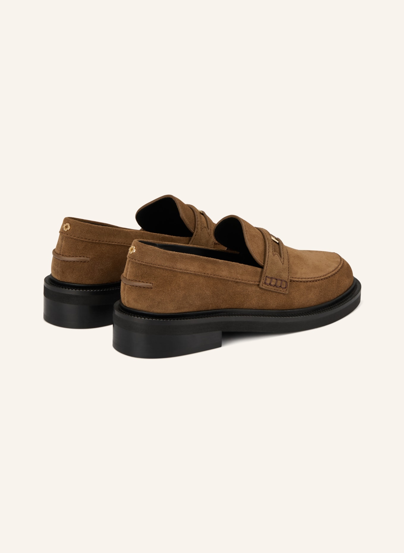 maje Penny loafers: CAMELOWY