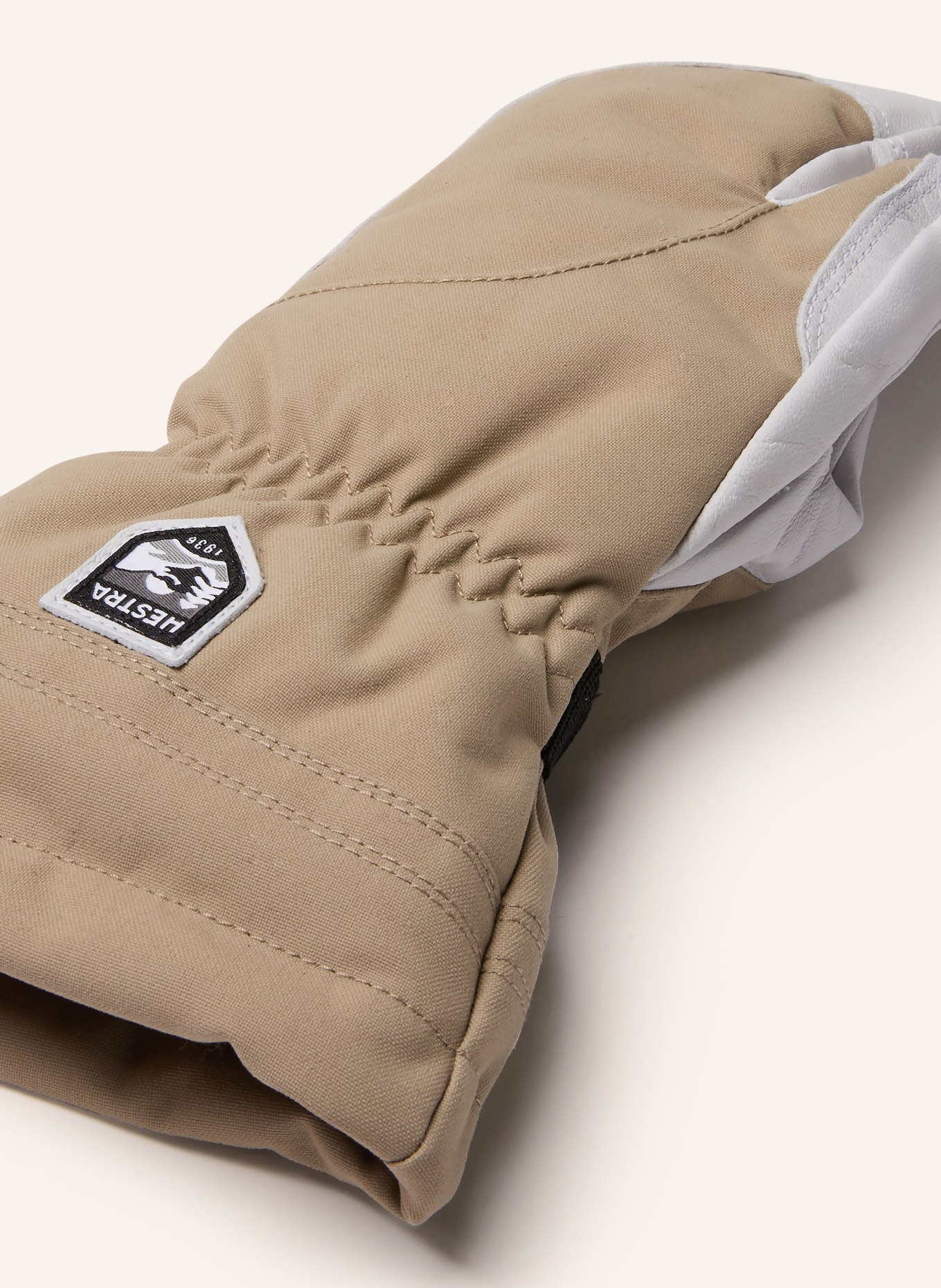 HESTRA Skiing gloves HELI SKI: TAUPE / LIGHT GRAY