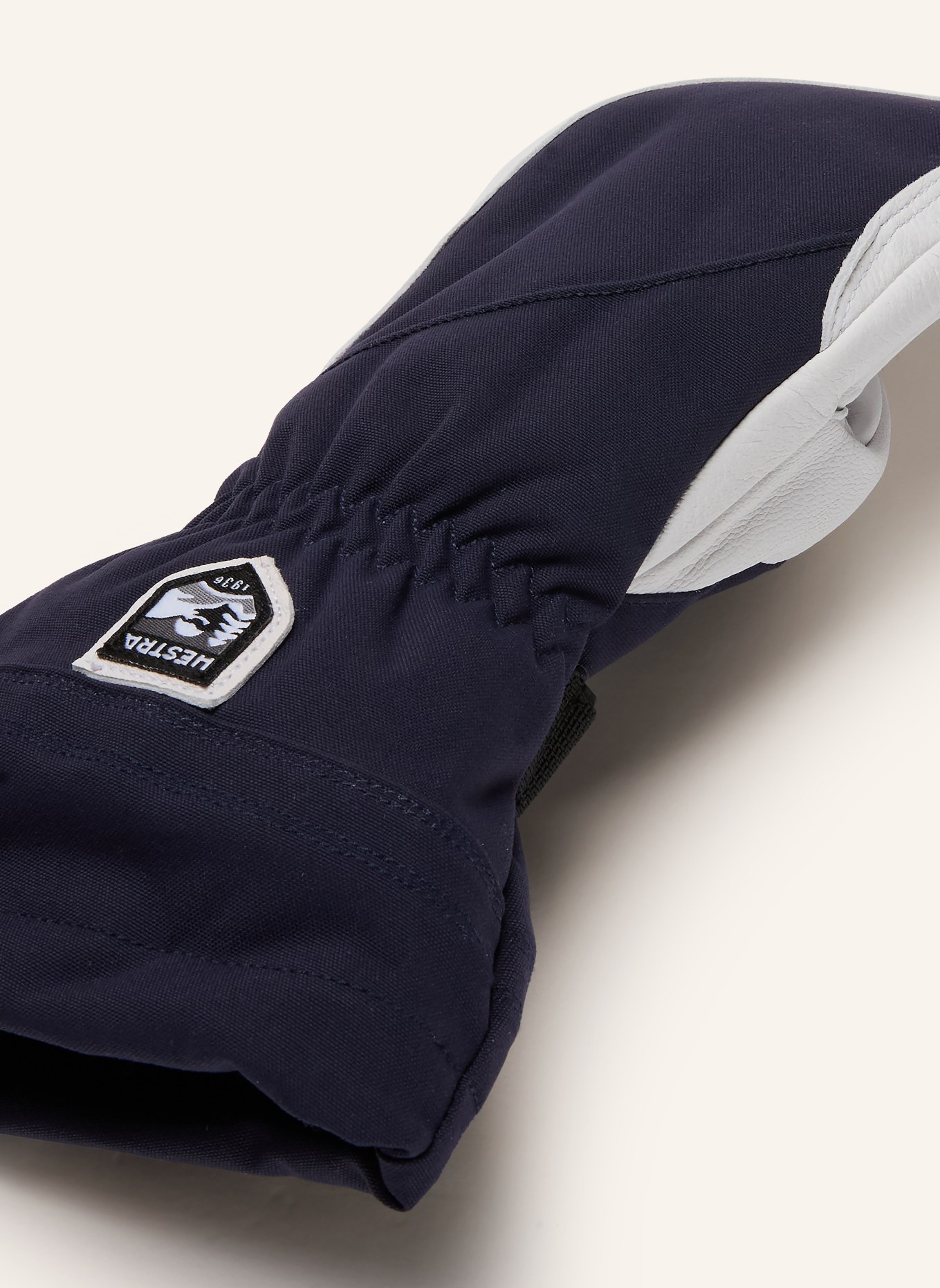 HESTRA Rękawiczki jednopalcowe ARMY LEATHER HELI: CZARNY / BIAŁY