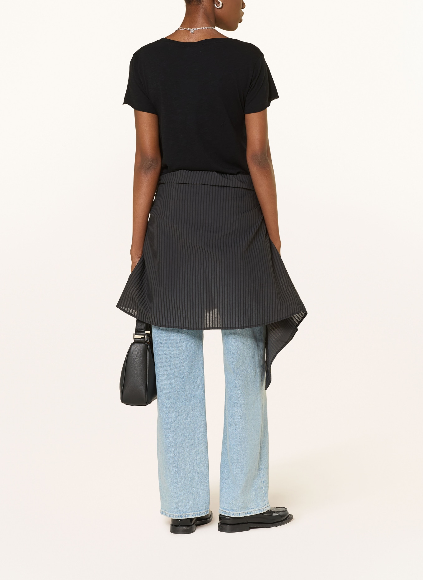 American Vintage Tričko JACKSONVILLE: ČERNÁ