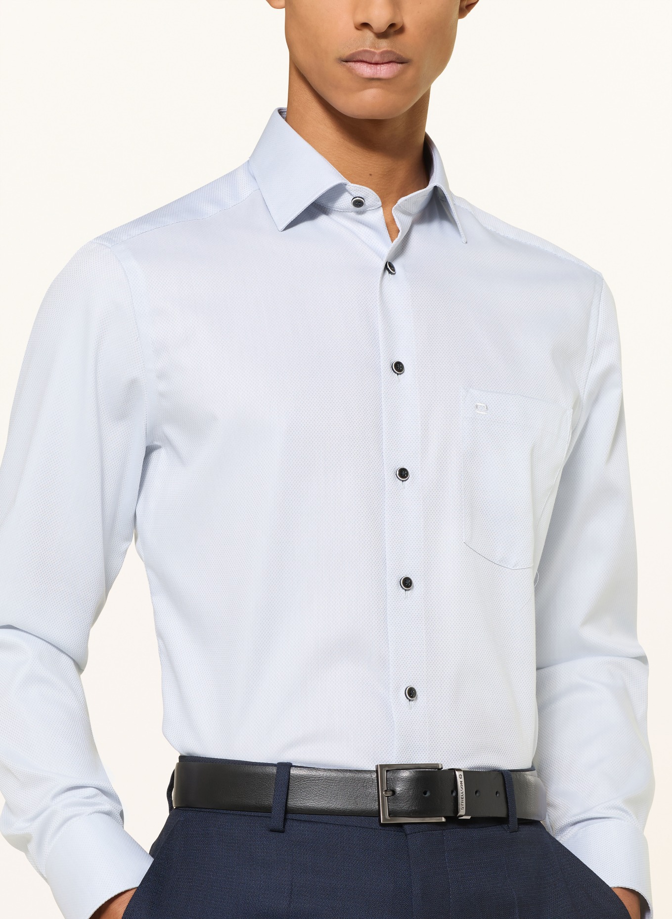 OLYMP Hemd Luxor modern fit: BLAUGRAU