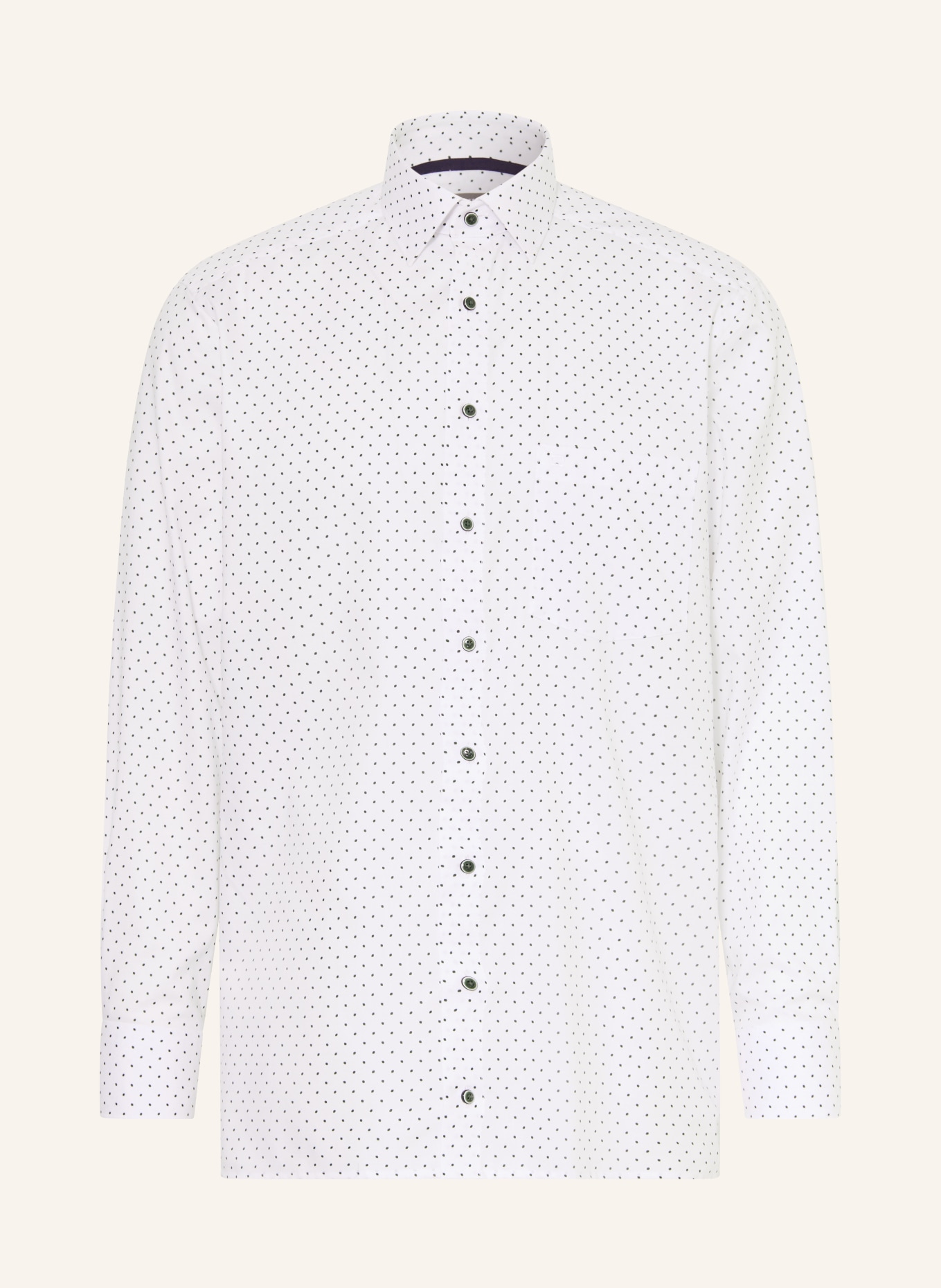 OLYMP Hemd Luxor comfort fit: WEISS / SCHWARZ