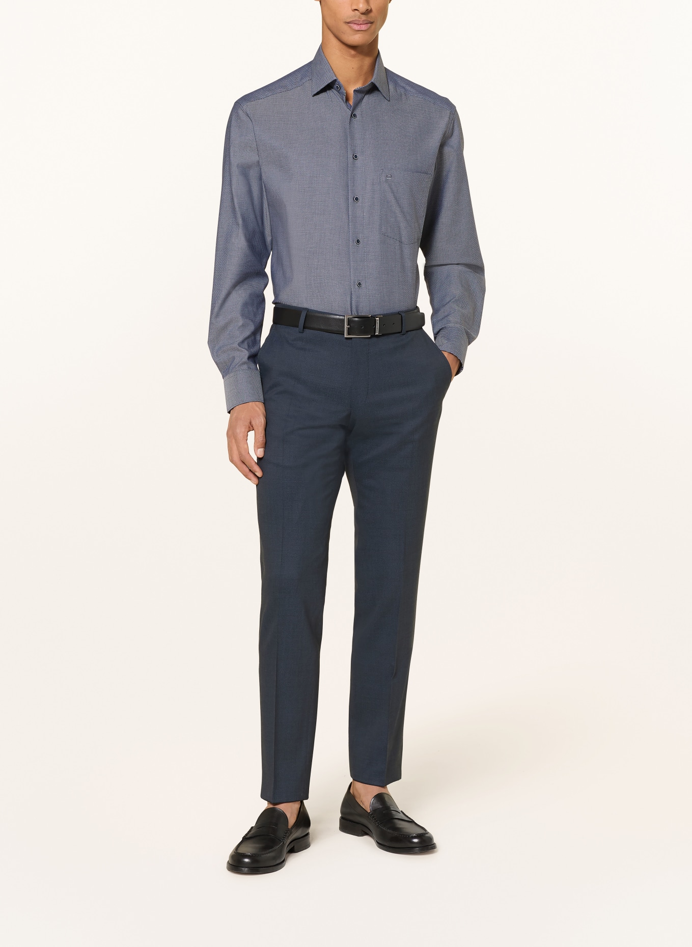 OLYMP Hemd Luxor comfort fit: DUNKELBLAU