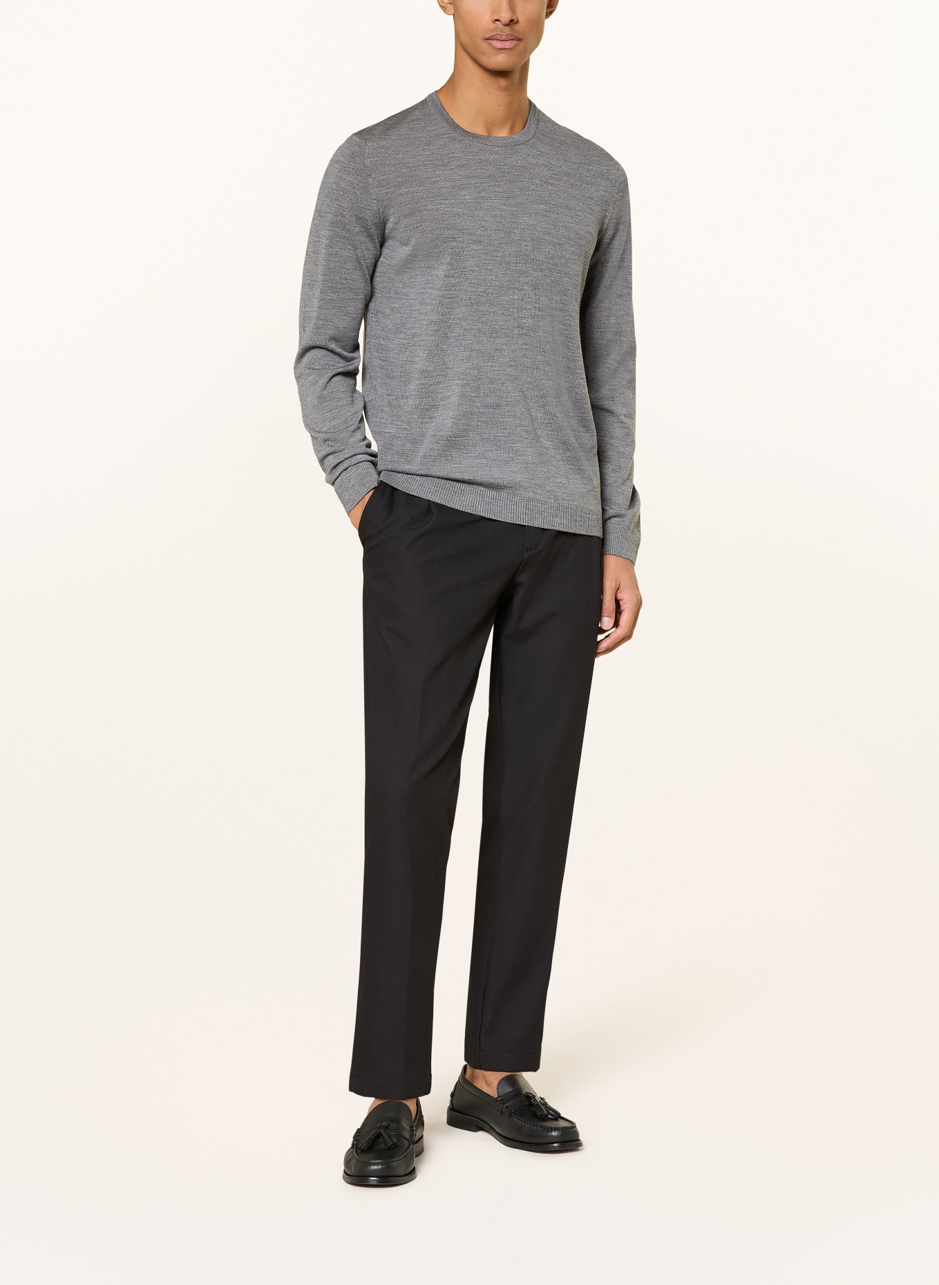 MAERZ MUENCHEN Sweter z wełny merino: SZARY