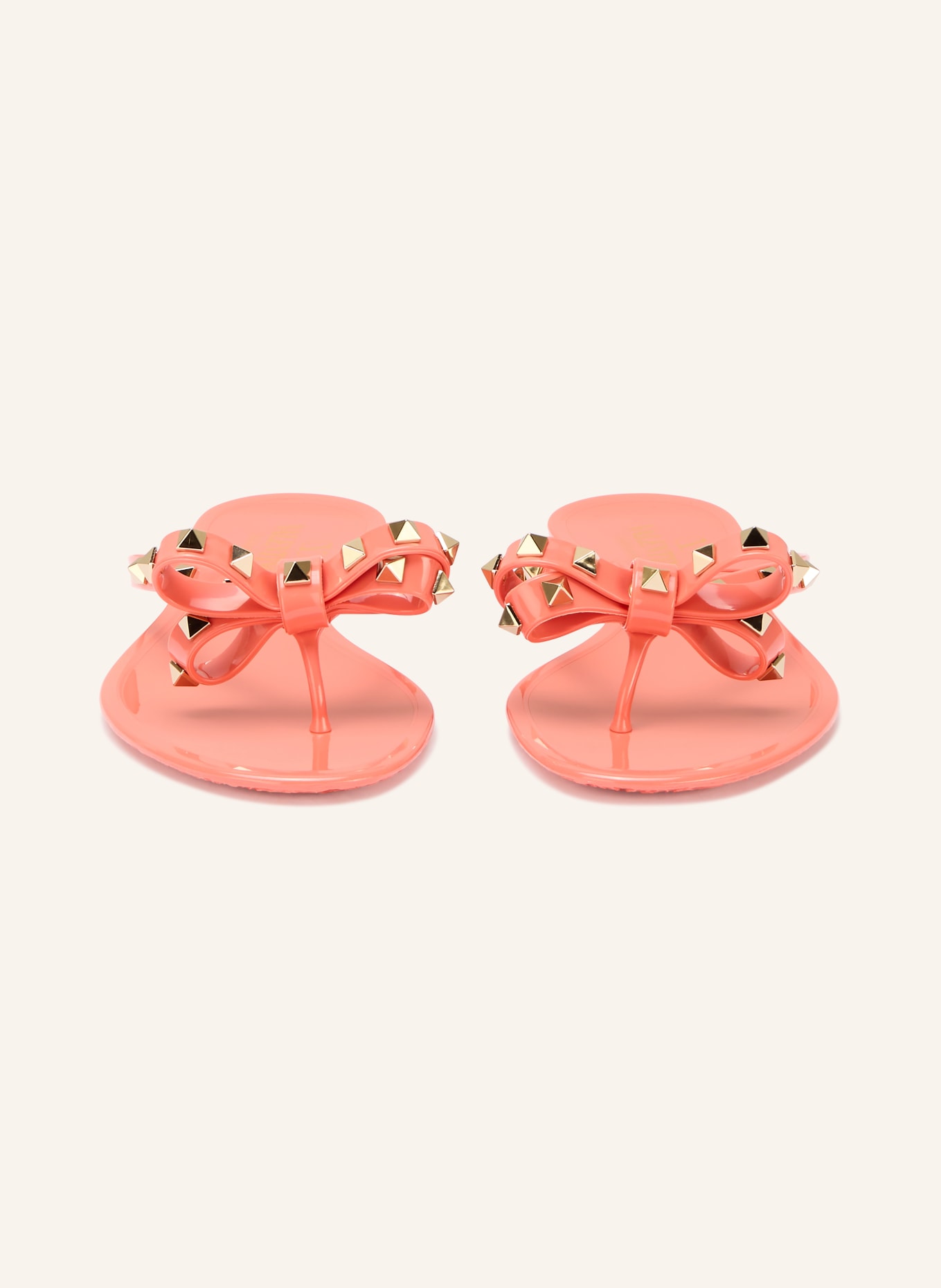 VALENTINO GARAVANI Zehentrenner SUMMER ROCKSTUD mit Nieten: LACHS