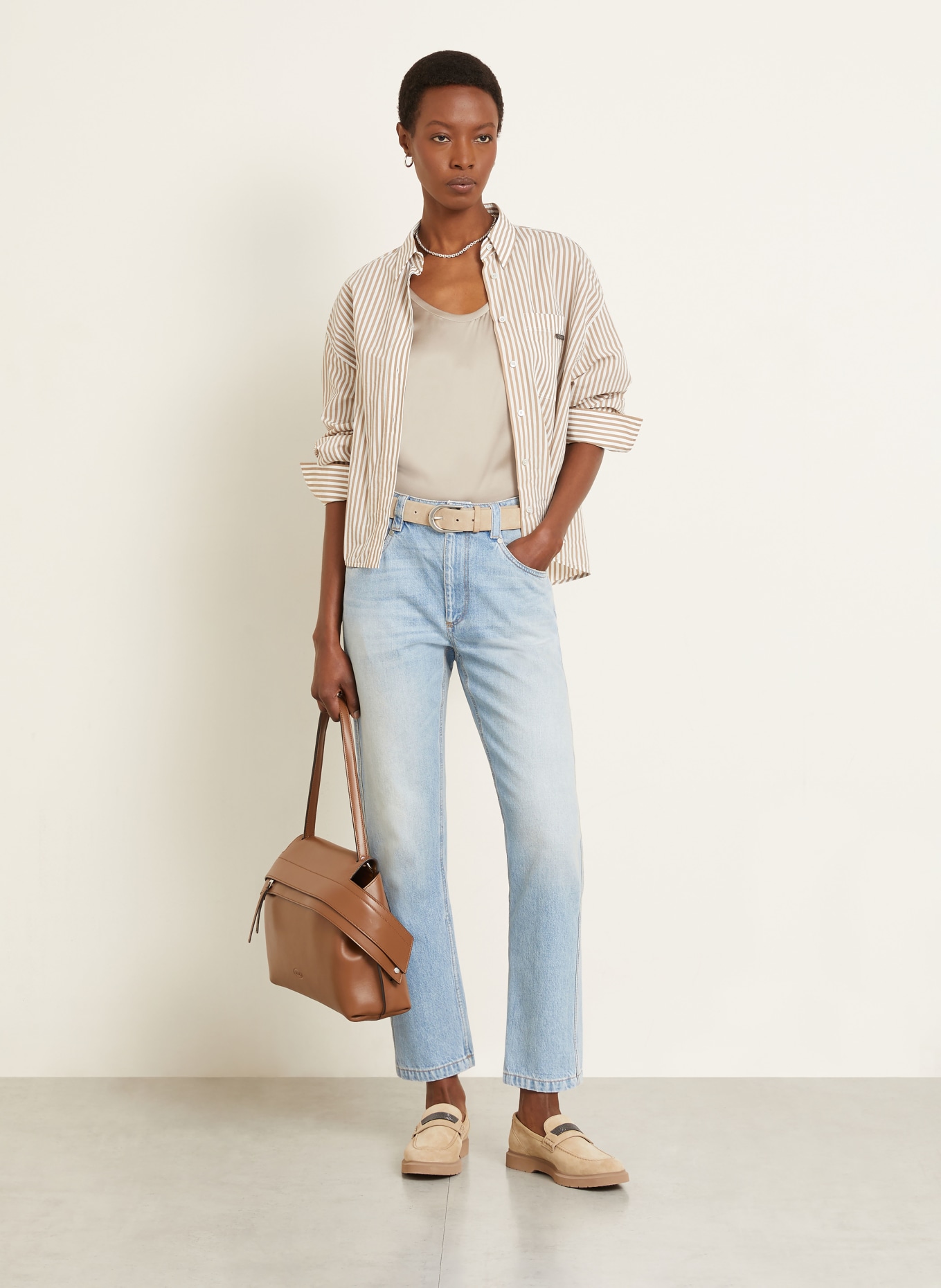 BRUNELLO CUCINELLI Hedvábný top: ČERNOŠEDÁ