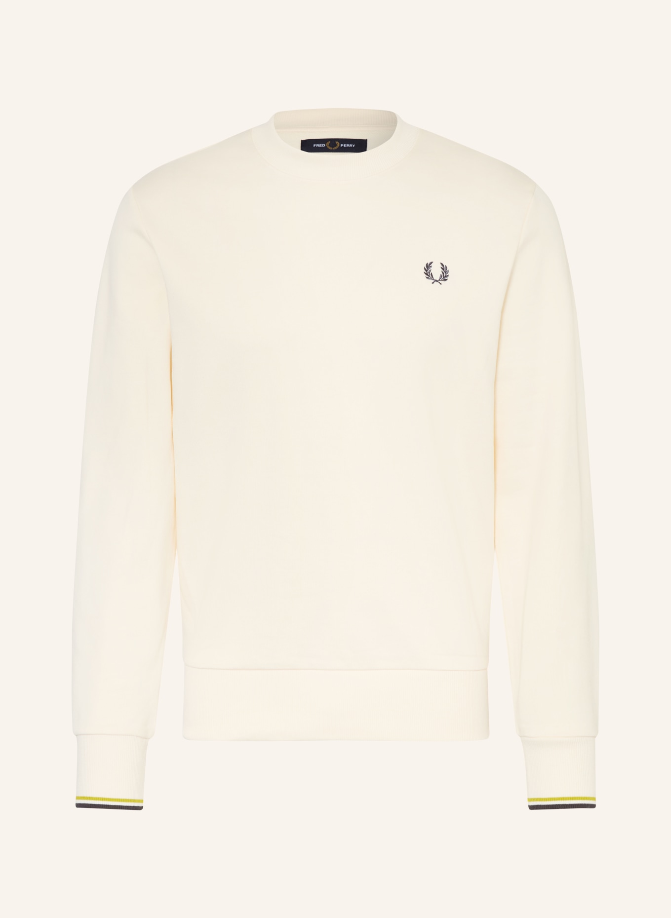 FRED PERRY Sweatshirt: CREME