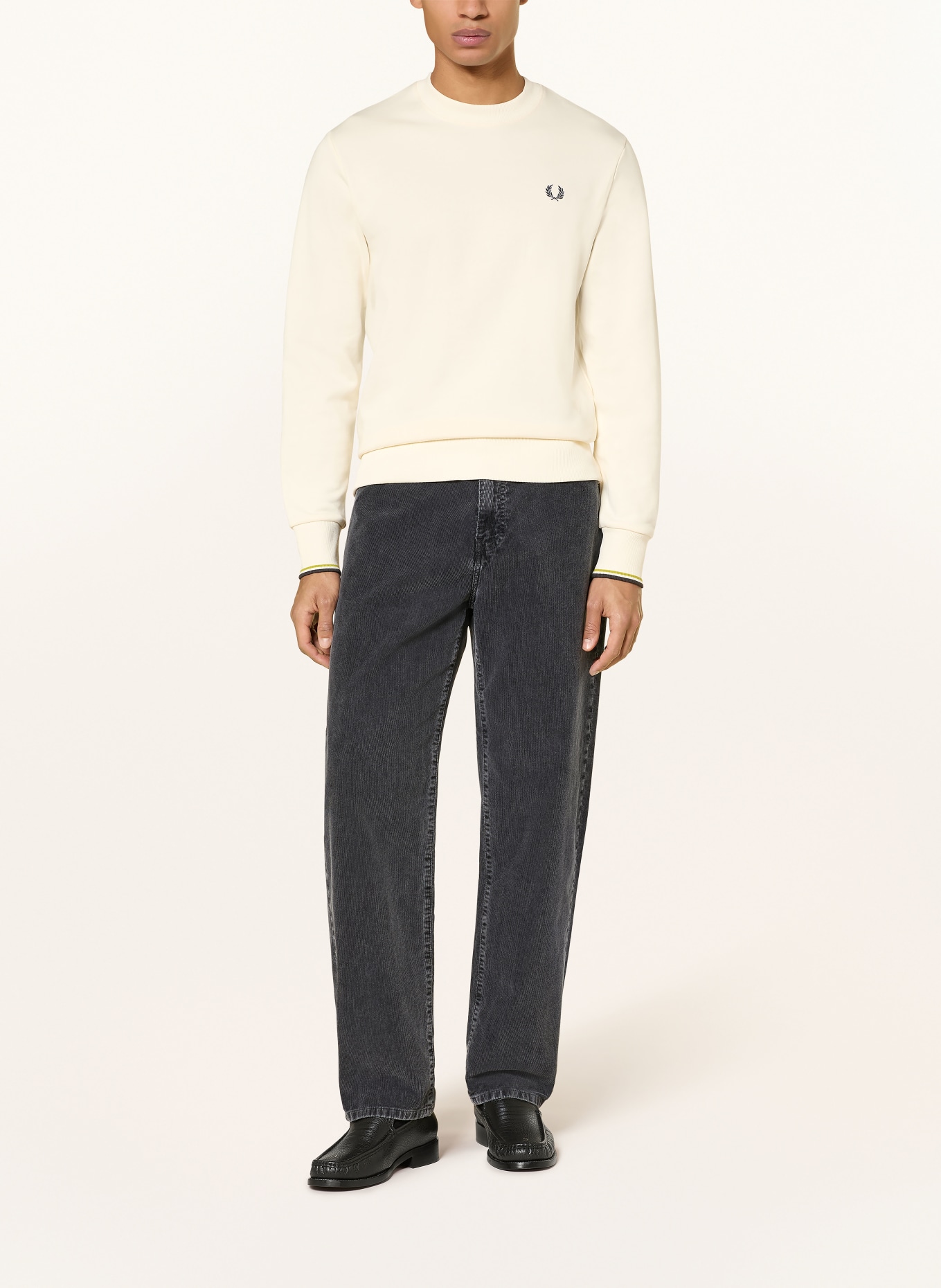 FRED PERRY Sweatshirt: CREME
