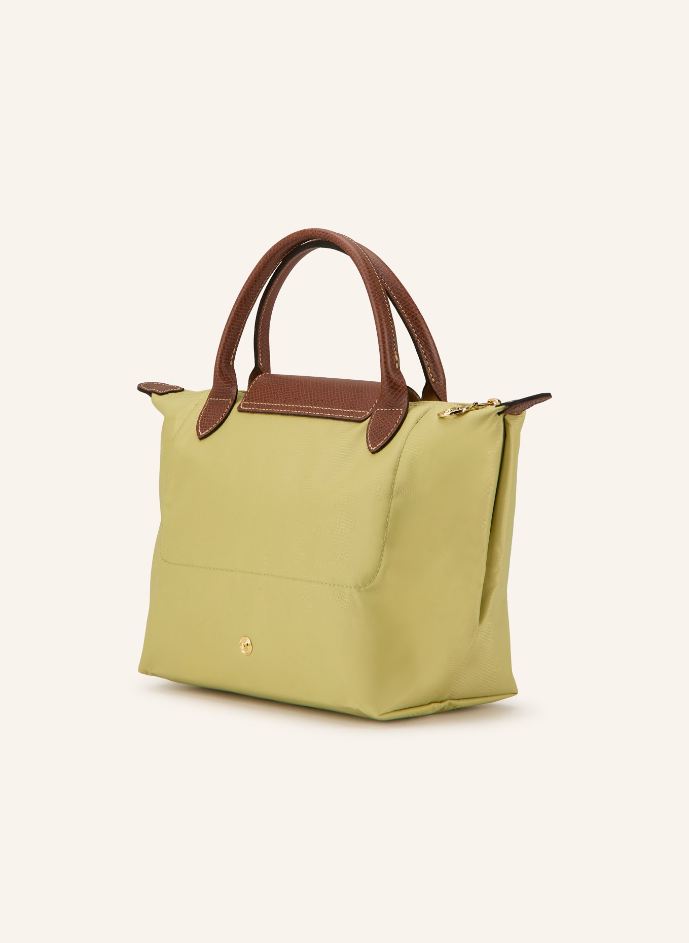 LONGCHAMP Handtasche LE PLIAGE S: HELLGRÜN / GOLD / BRAUN