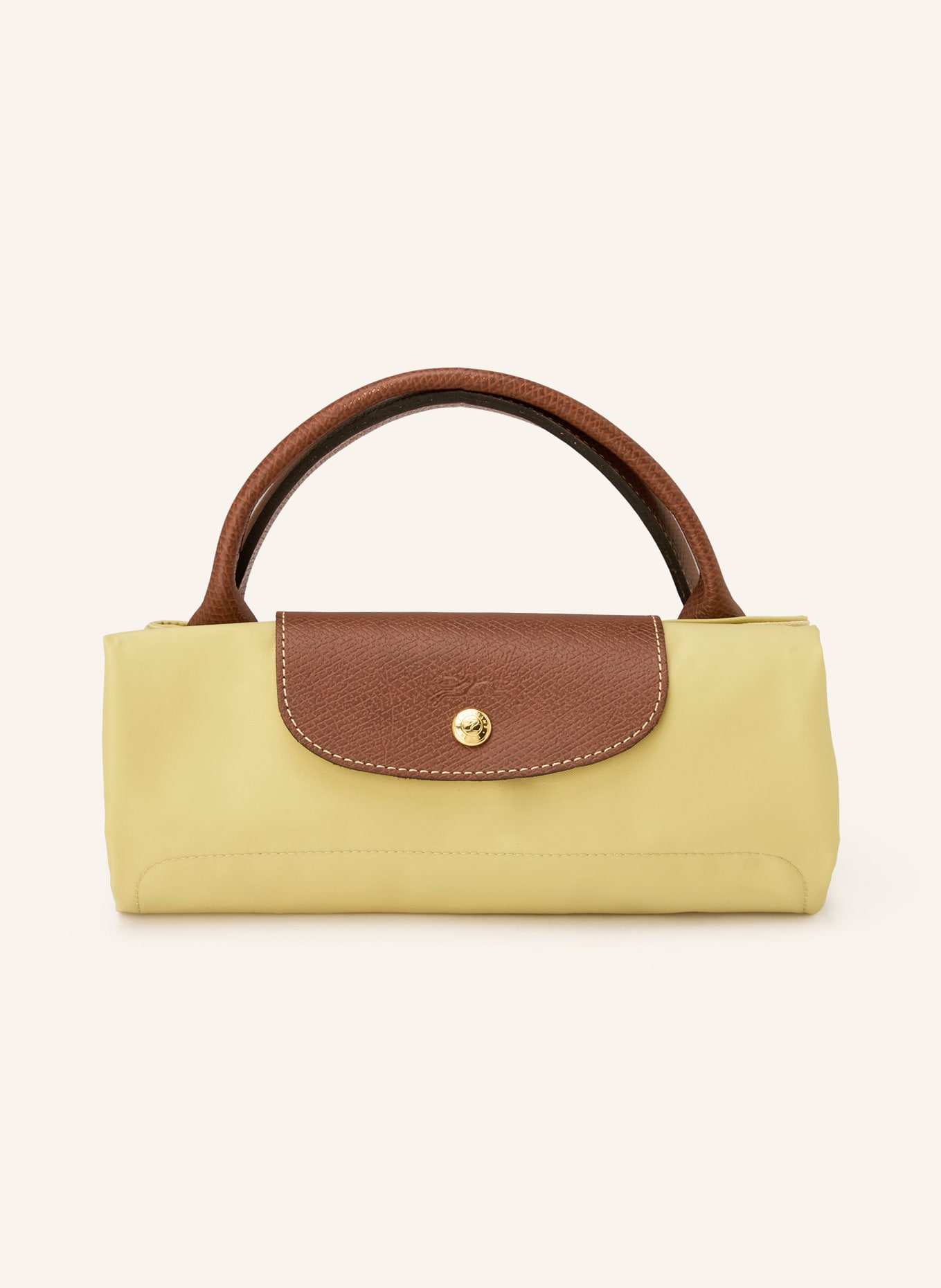 LONGCHAMP Shopper LE PLIAGE LARGE: HELLGRÜN / BRAUN