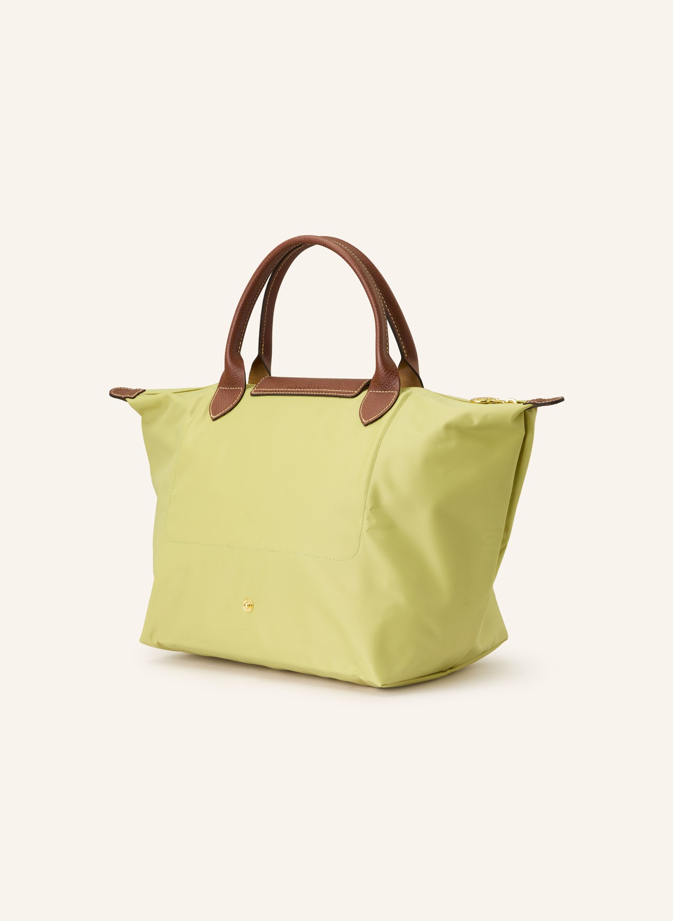 LONGCHAMP Shopper LE PLIAGE L: HELLGRÜN / BRAUN
