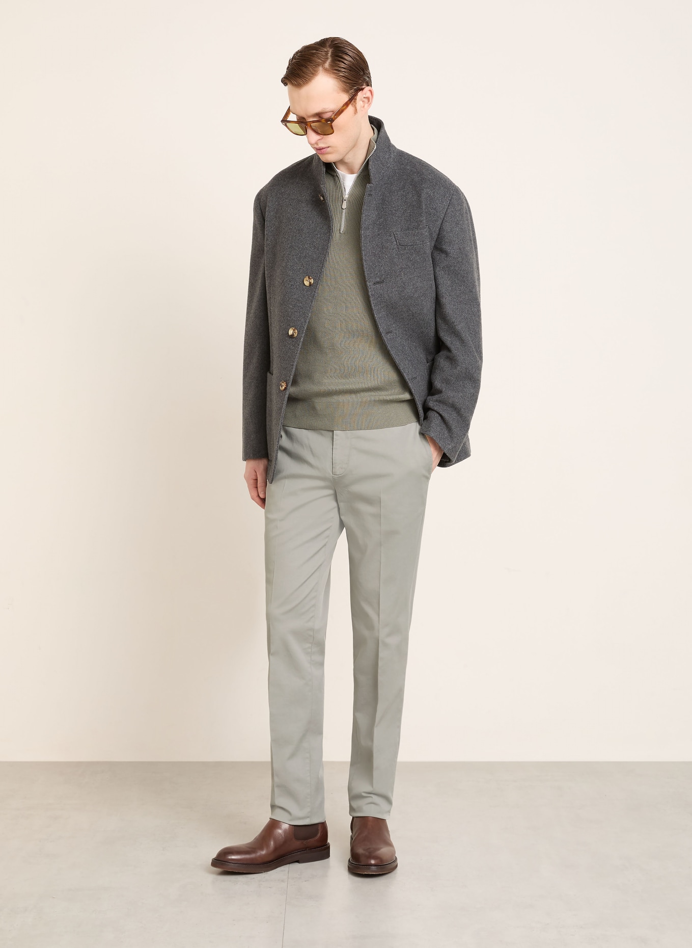 BRUNELLO CUCINELLI Chino: GRAU