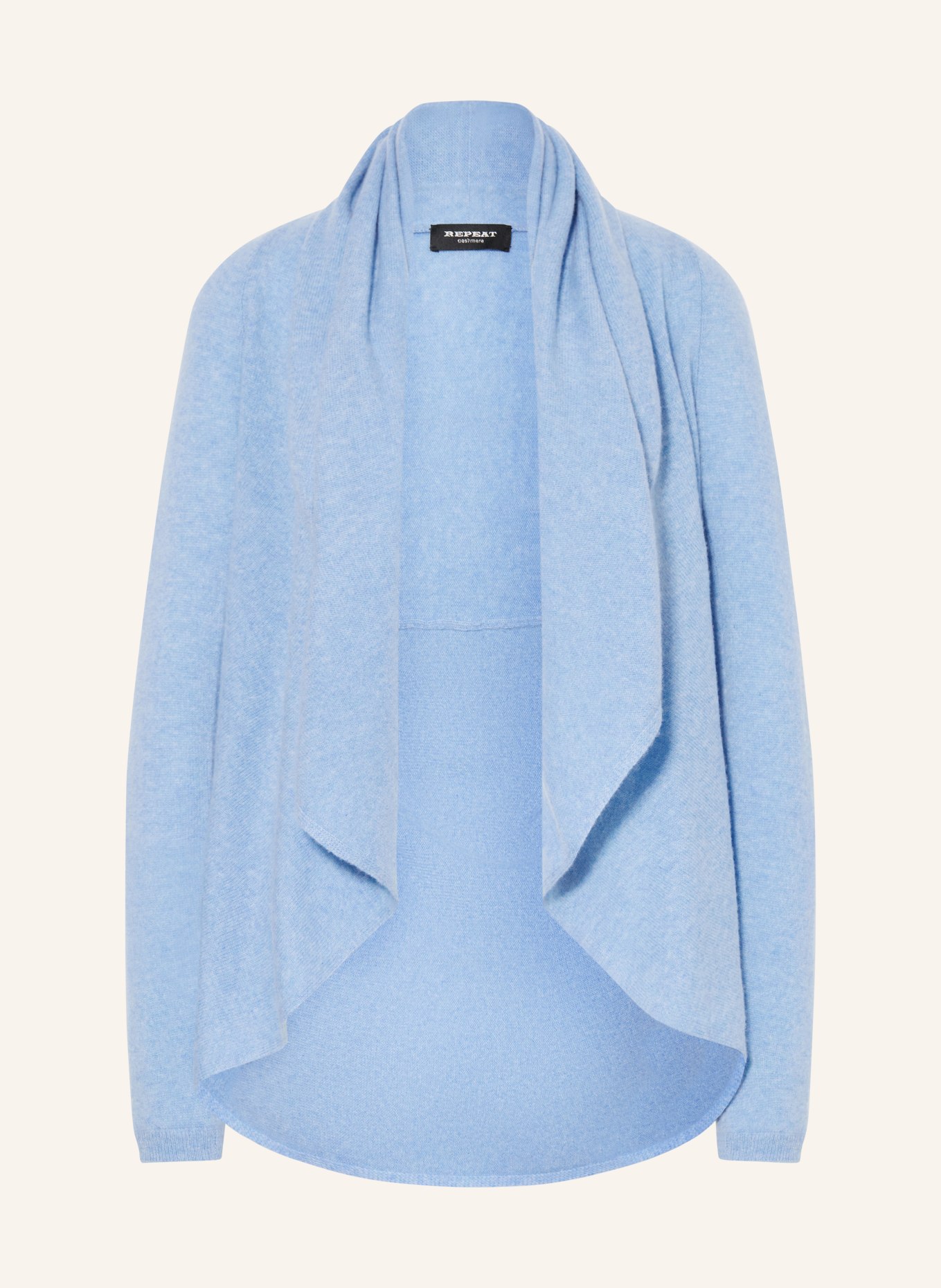REPEAT Knit cardigan made of cashmere: LIGHT BLUE