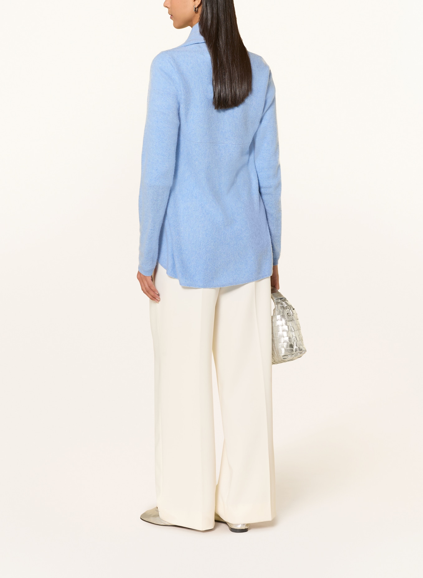 REPEAT Knit cardigan made of cashmere: LIGHT BLUE