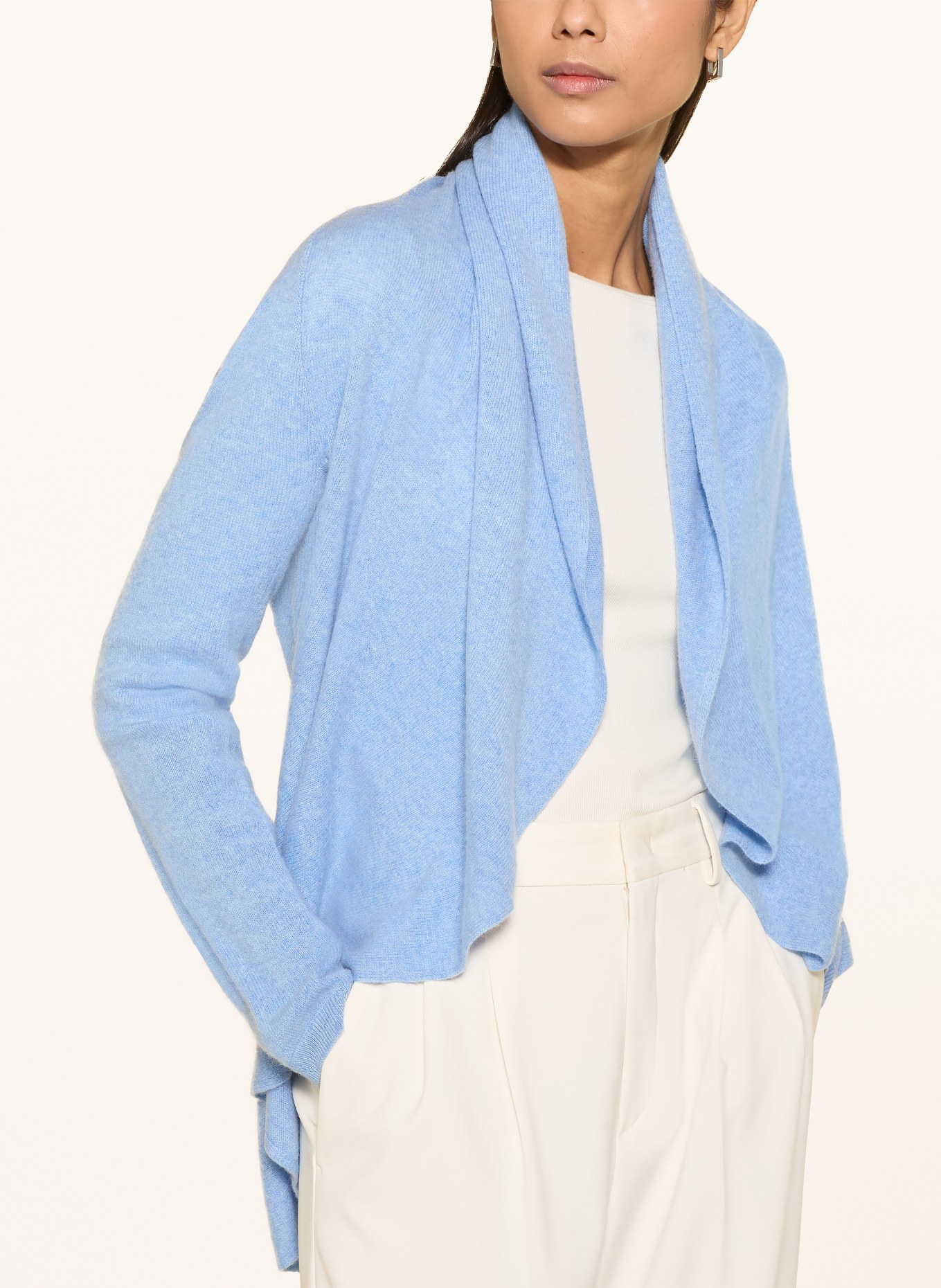 REPEAT Knit cardigan made of cashmere: LIGHT BLUE