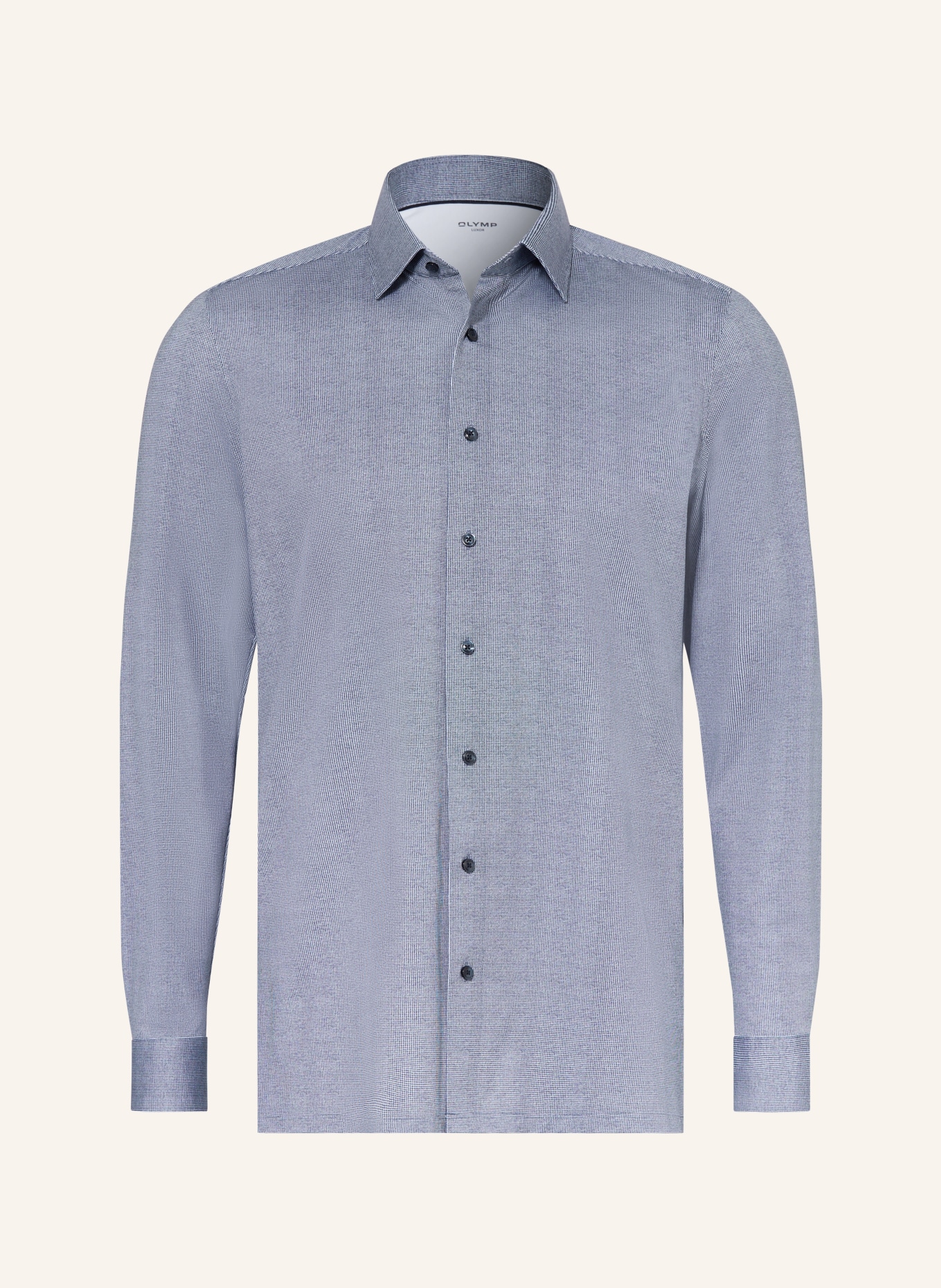 OLYMP Jerseyhemd Luxor 24/Seven modern fit: BLAU / WEISS