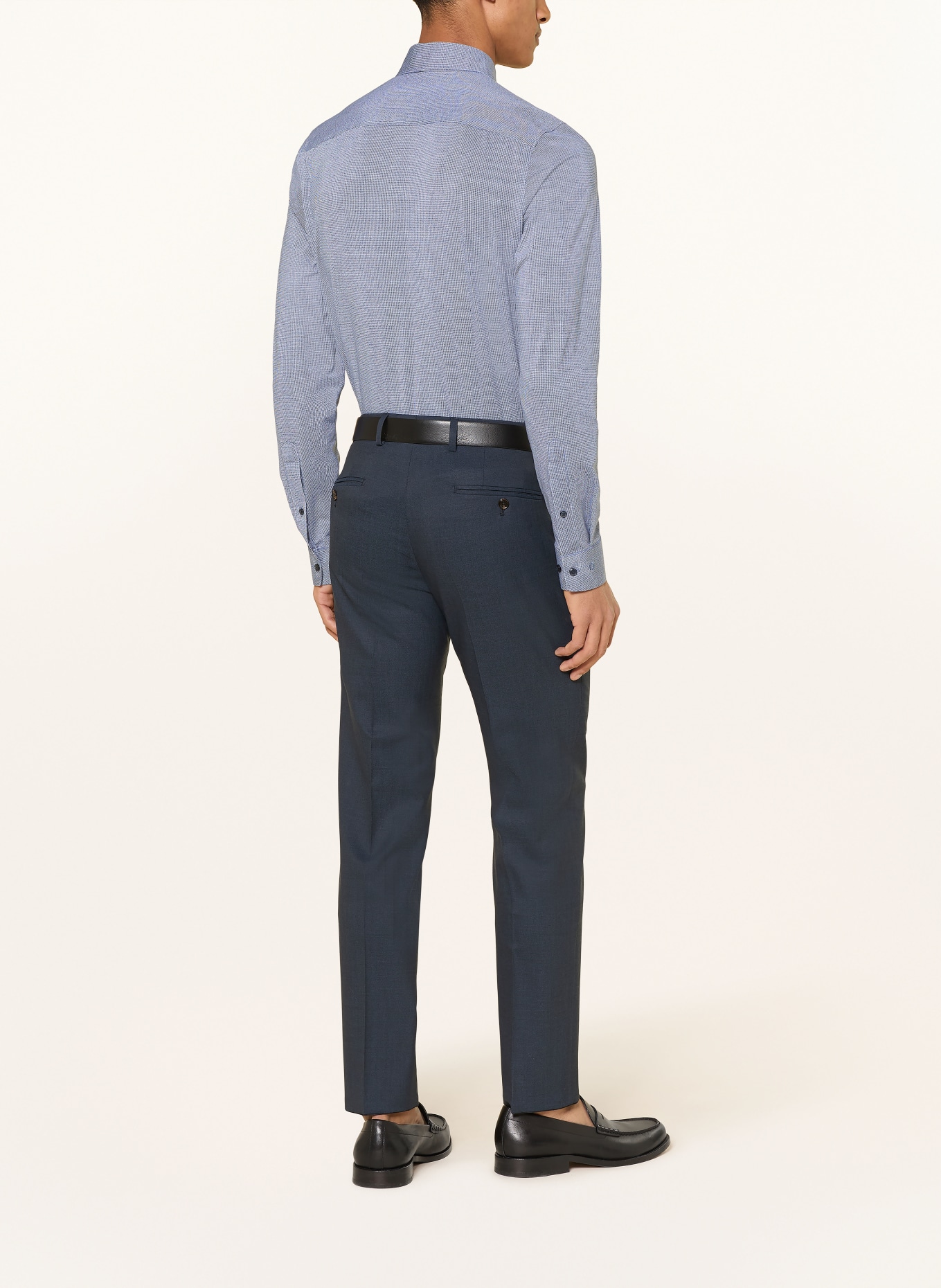 OLYMP Jerseyhemd Luxor 24/Seven modern fit: BLAU / WEISS