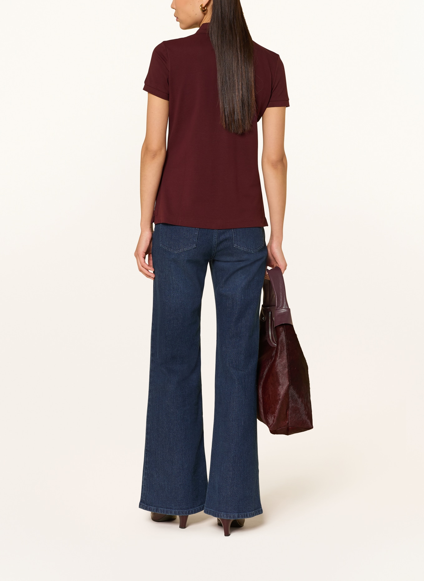 LAUREN RALPH LAUREN Piqué polo shirt ATHLEISURE: DARK PURPLE