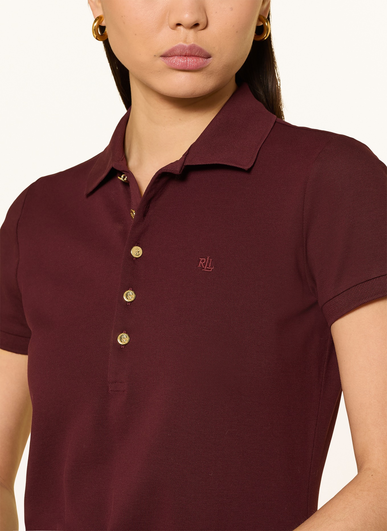 LAUREN RALPH LAUREN Piqué polo shirt ATHLEISURE: DARK PURPLE