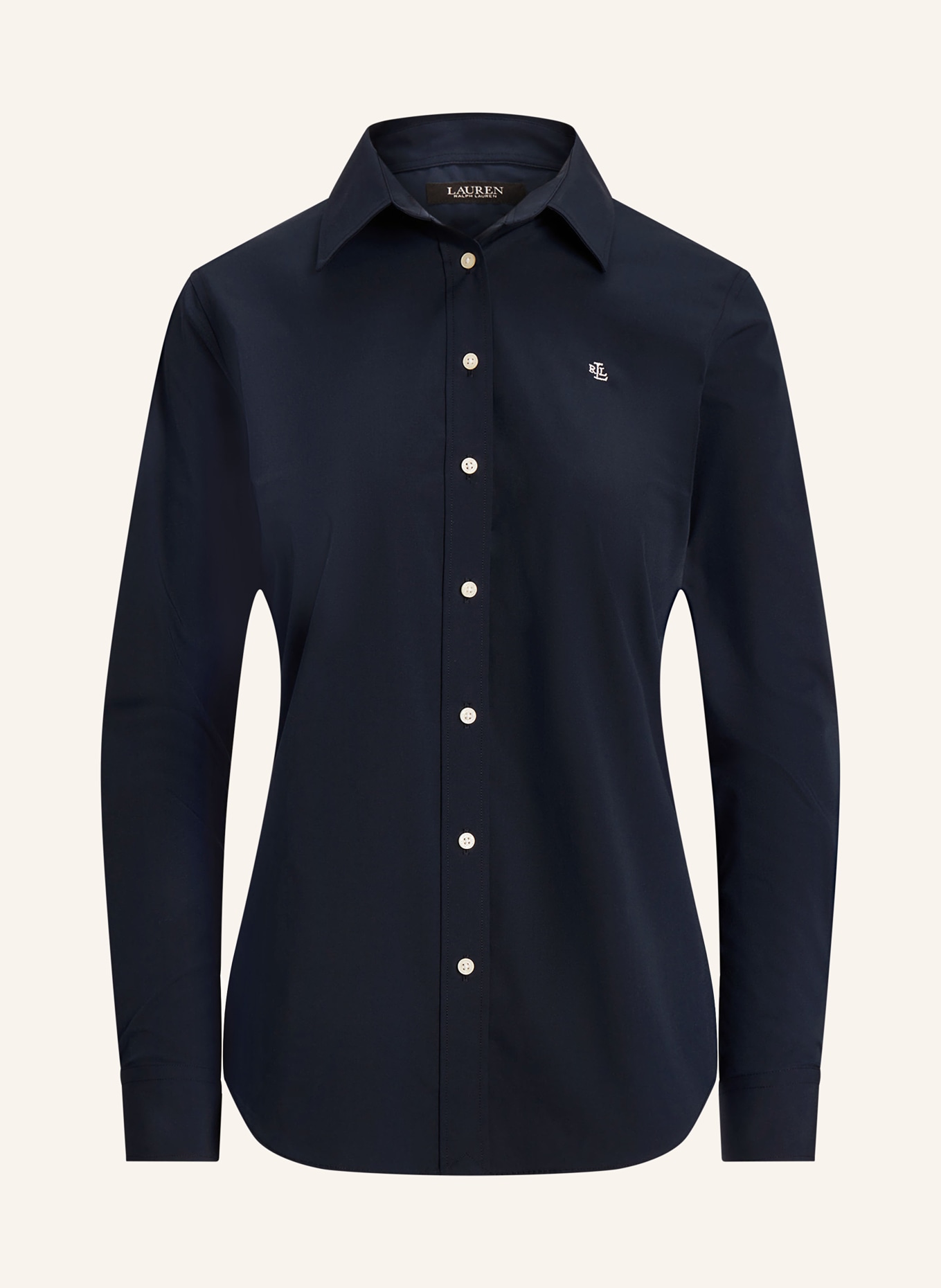 LAUREN RALPH LAUREN Hemdbluse: DUNKELBLAU