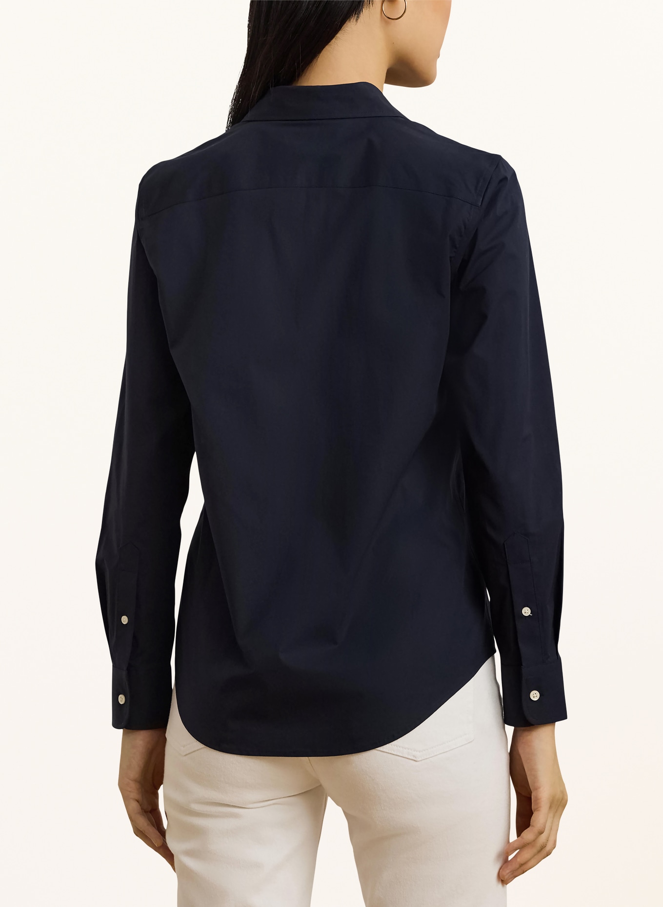 LAUREN RALPH LAUREN Hemdbluse: DUNKELBLAU