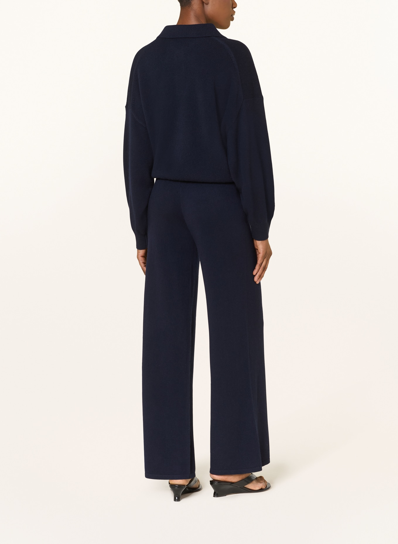 LISA YANG Strickhose SOFI im Jogging-Stil aus Cashmere: SCHWARZ