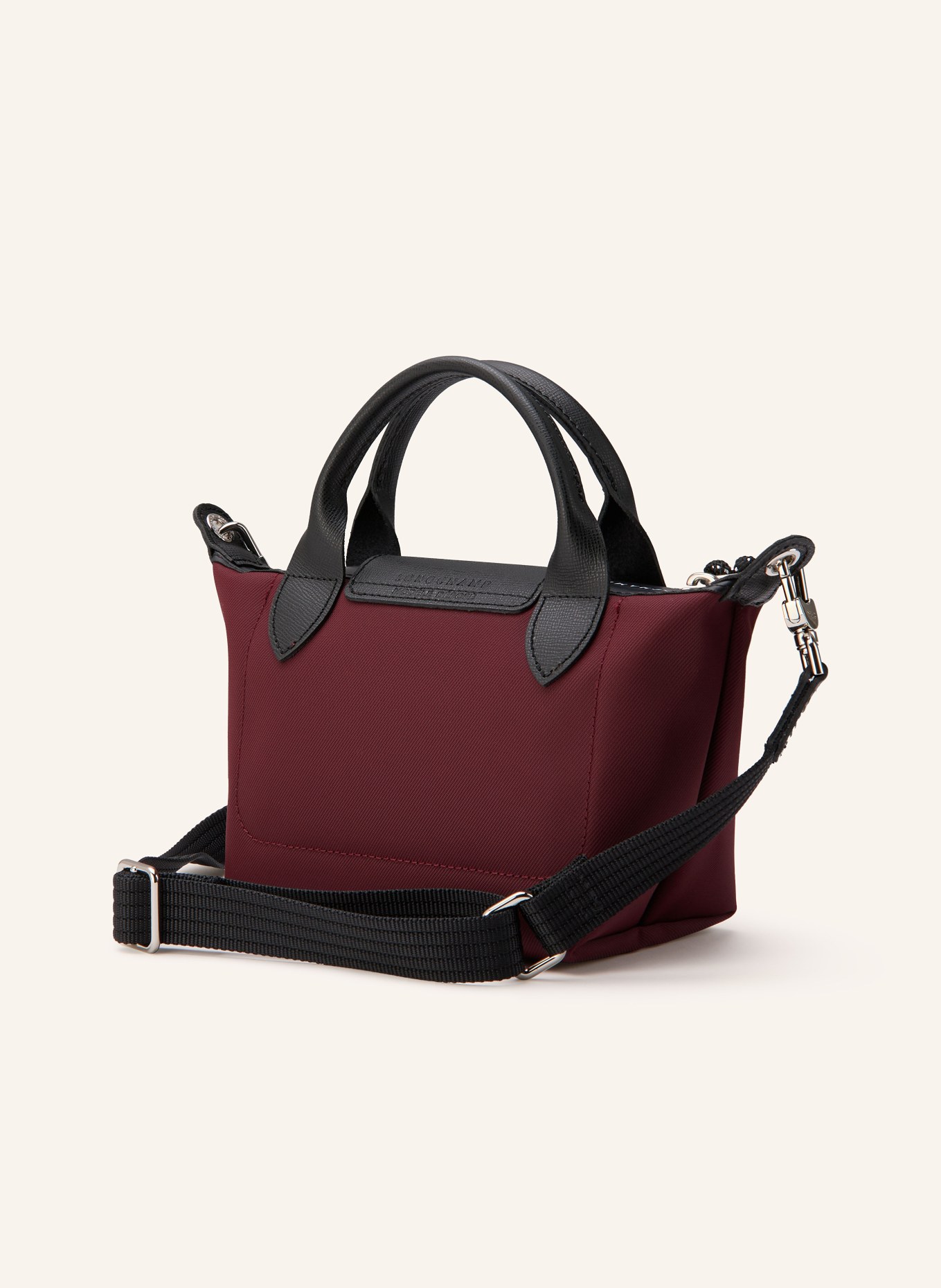 LONGCHAMP Umhängetasche LE PLIAGE ENERGY: DUNKELROT / SCHWARZ