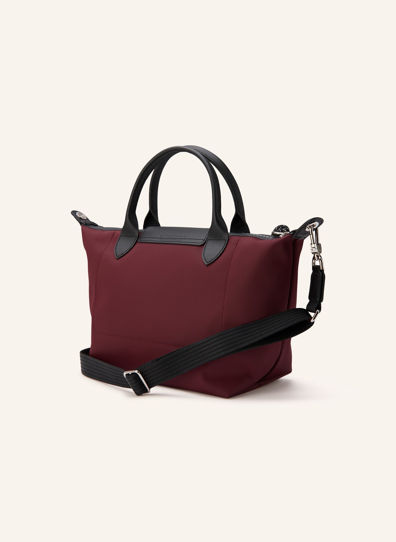 LONGCHAMP Shopper LE PLIAGE ENERGY SMALL: DUNKELROT / SCHWARZ