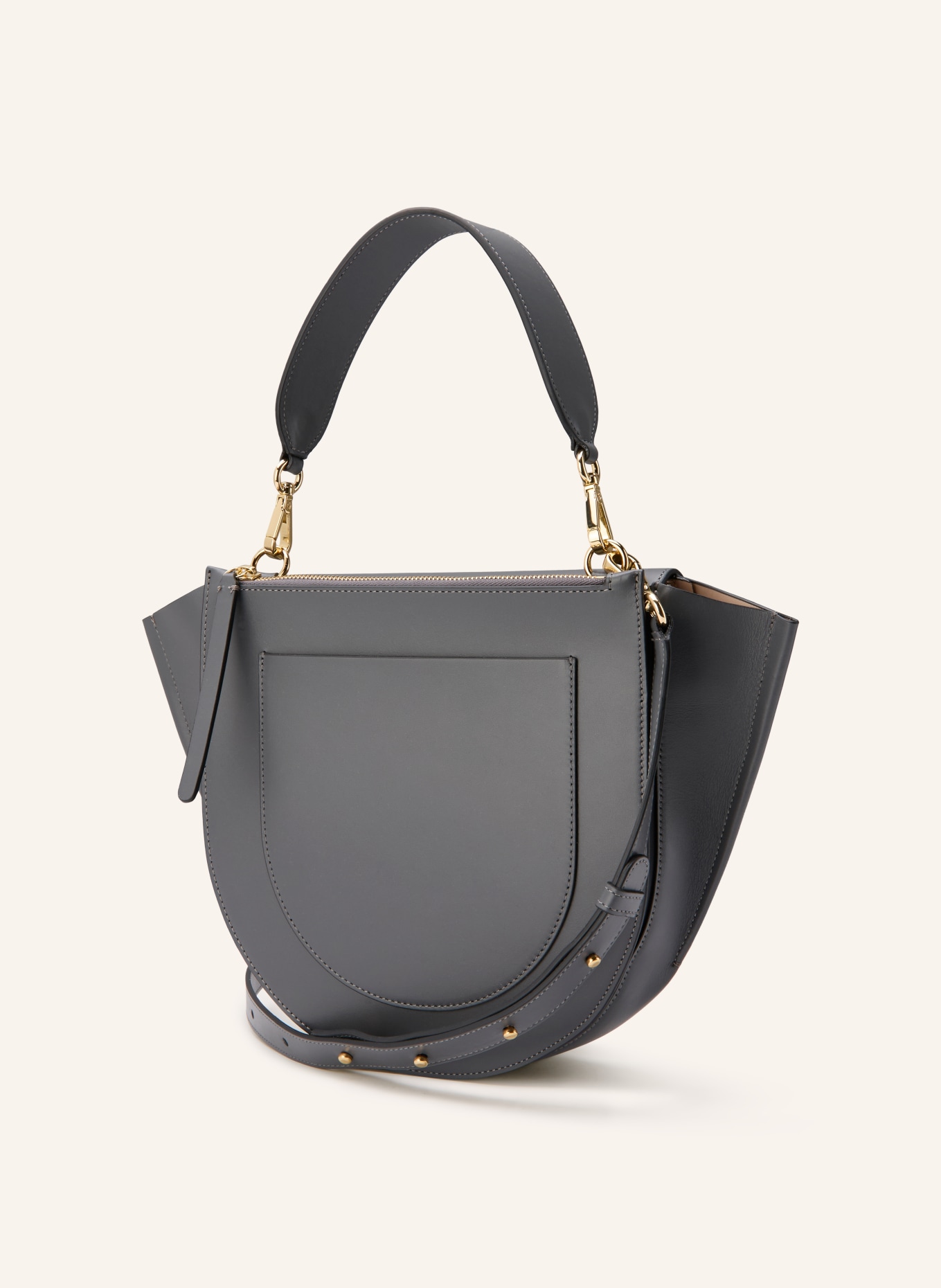 WANDLER Kabelka HORTENSIA MEDIUM: ČERNOŠEDÁ