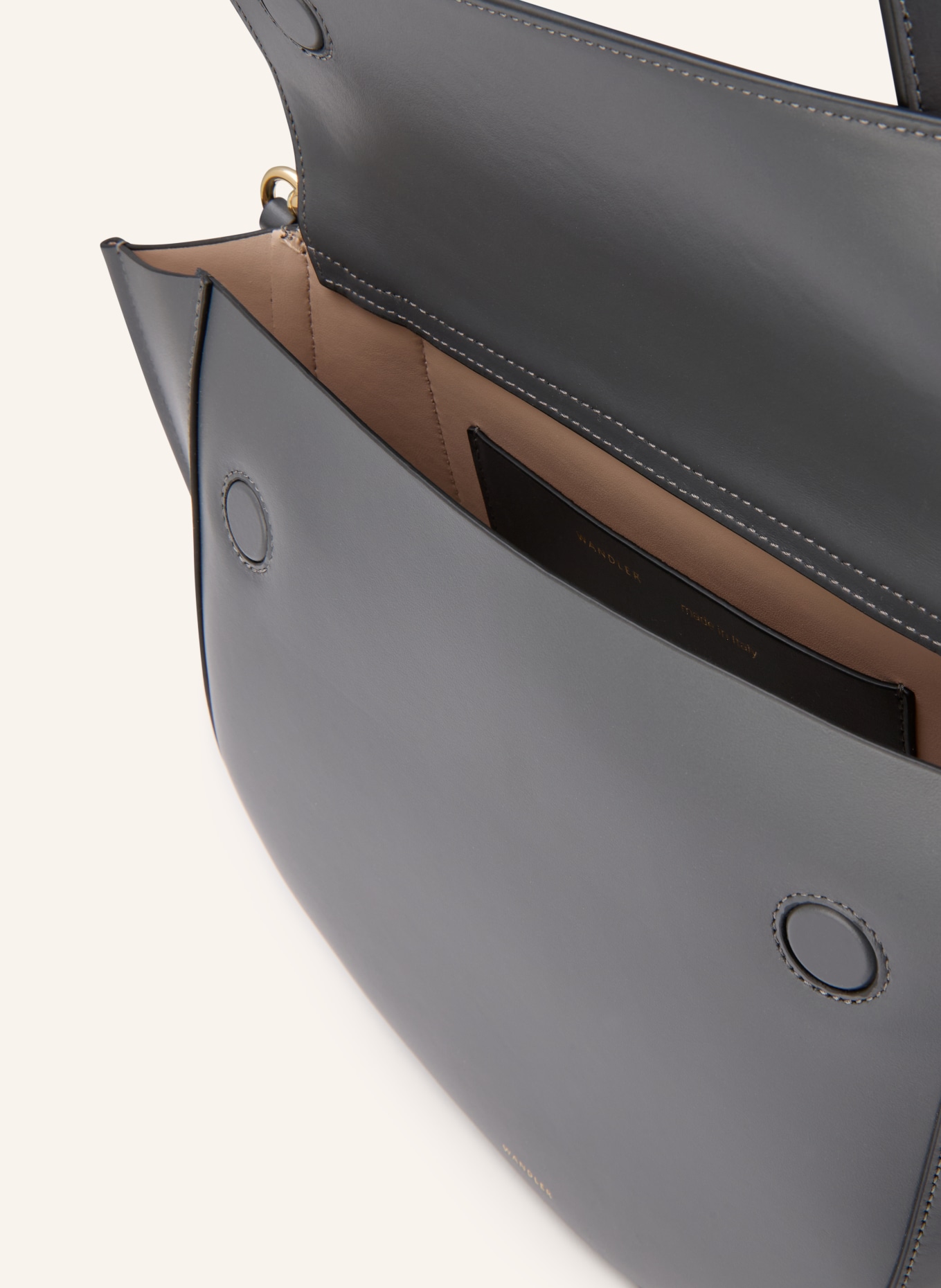 WANDLER Kabelka HORTENSIA MEDIUM: ČERNOŠEDÁ