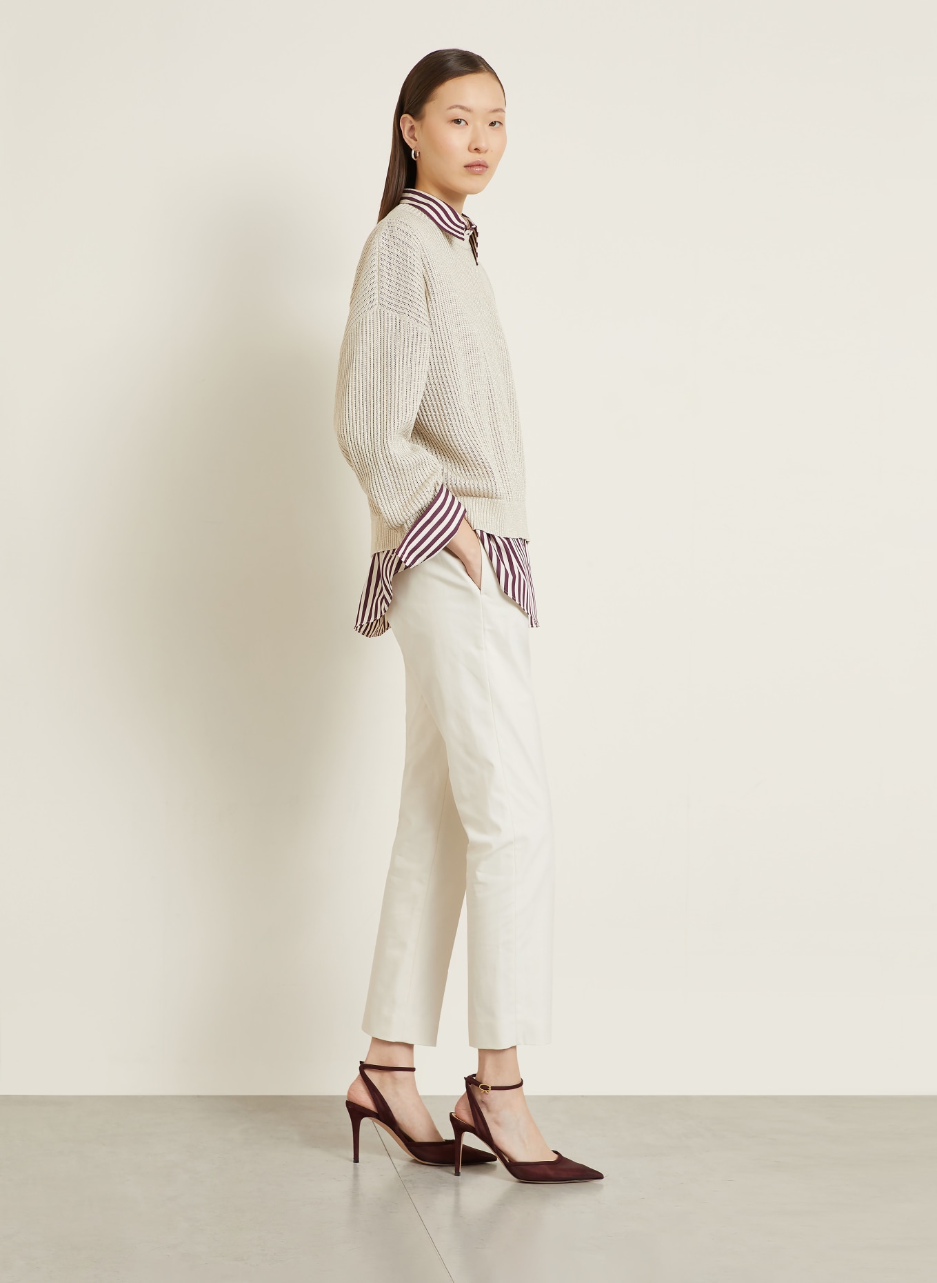 BRUNELLO CUCINELLI 7/8-Hose: CREME
