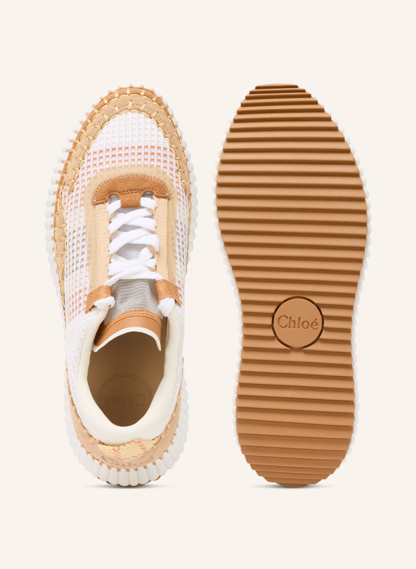 Chloé Sneakersy NAMA: 273 Cinnamon Brown
