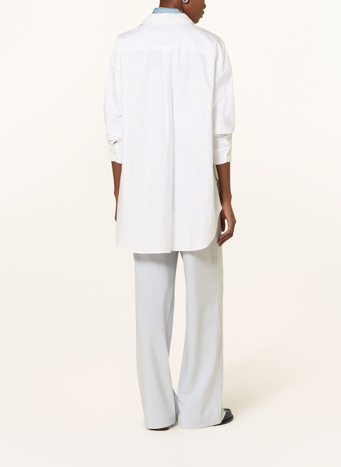 RAFFAELLO ROSSI Wide leg pants PALINA: BLUE GRAY