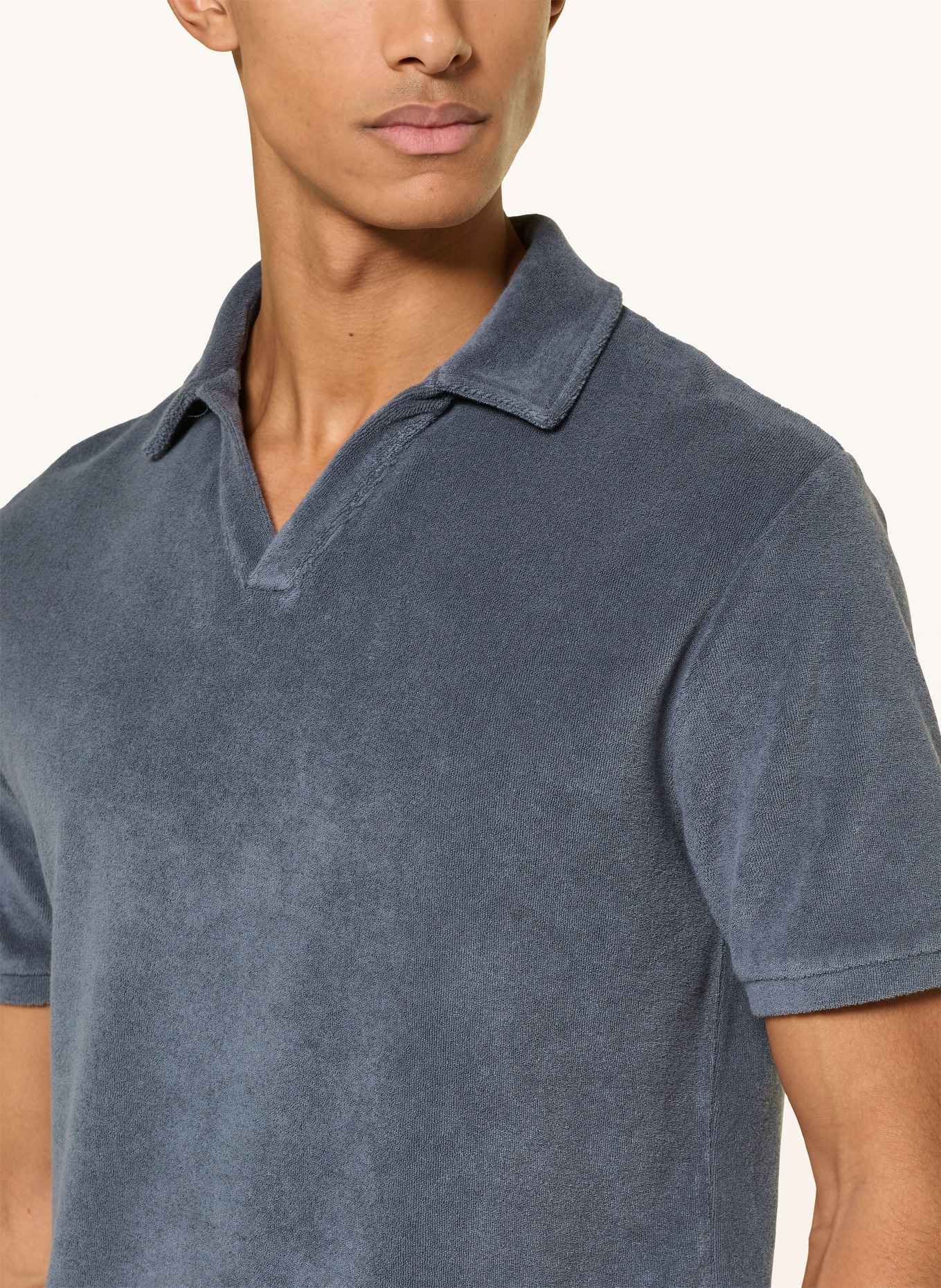 Juvia Koszulka polo z frotte: SZARONIEBIESKI