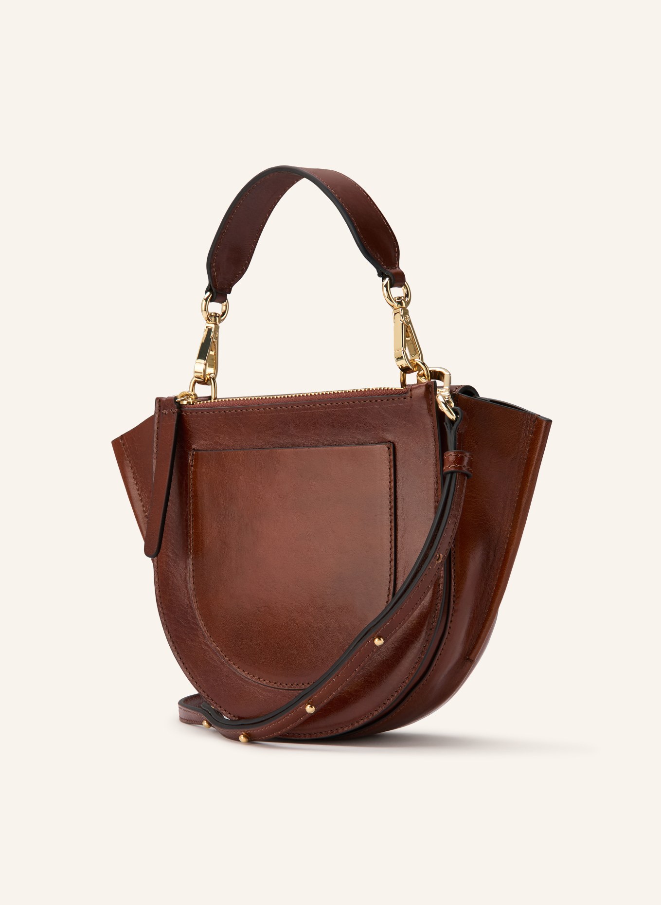 WANDLER Shoulder bag HORTENSIA MINI: DARK BROWN