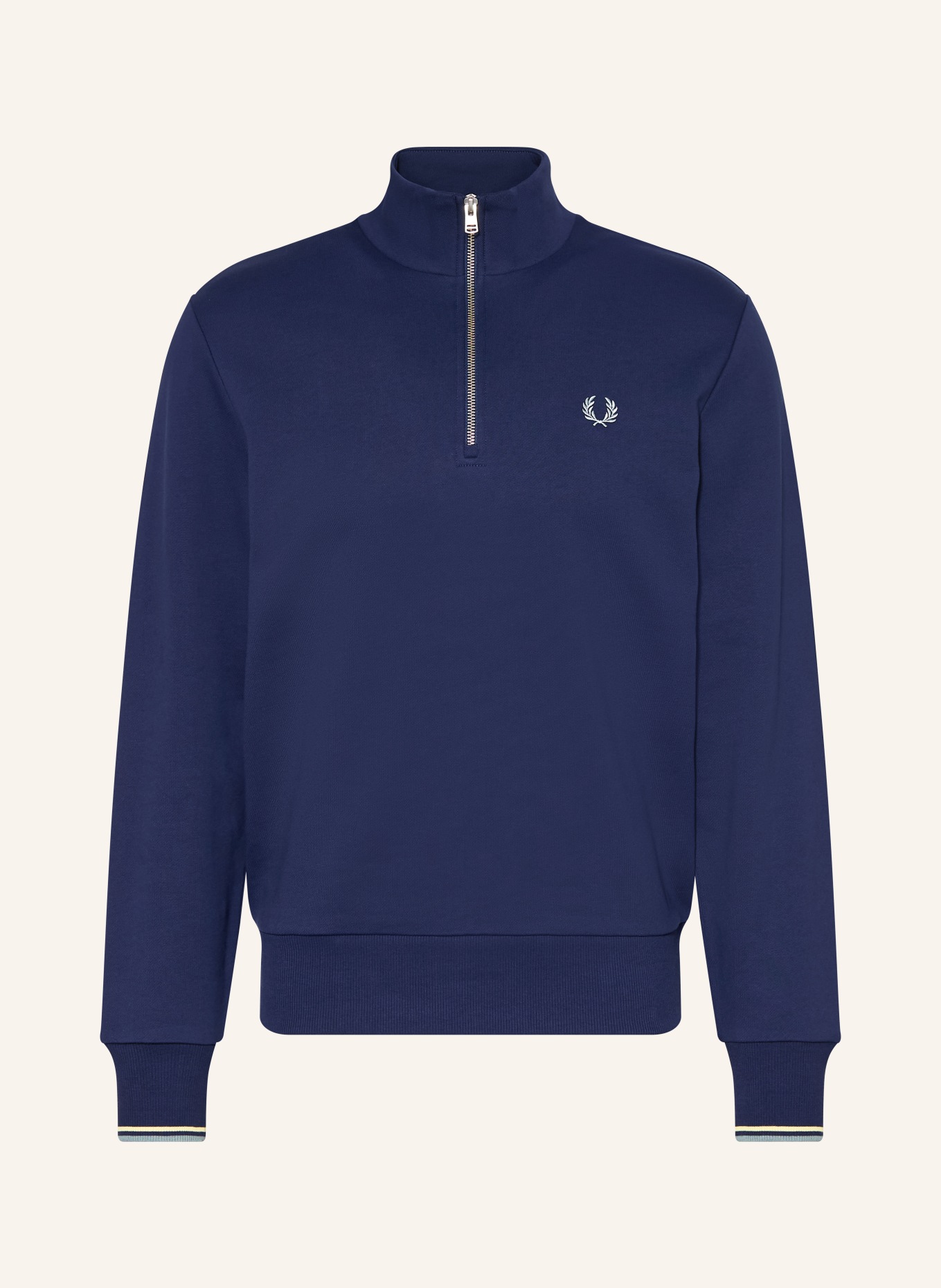 FRED PERRY Sweat-Troyer: DUNKELBLAU