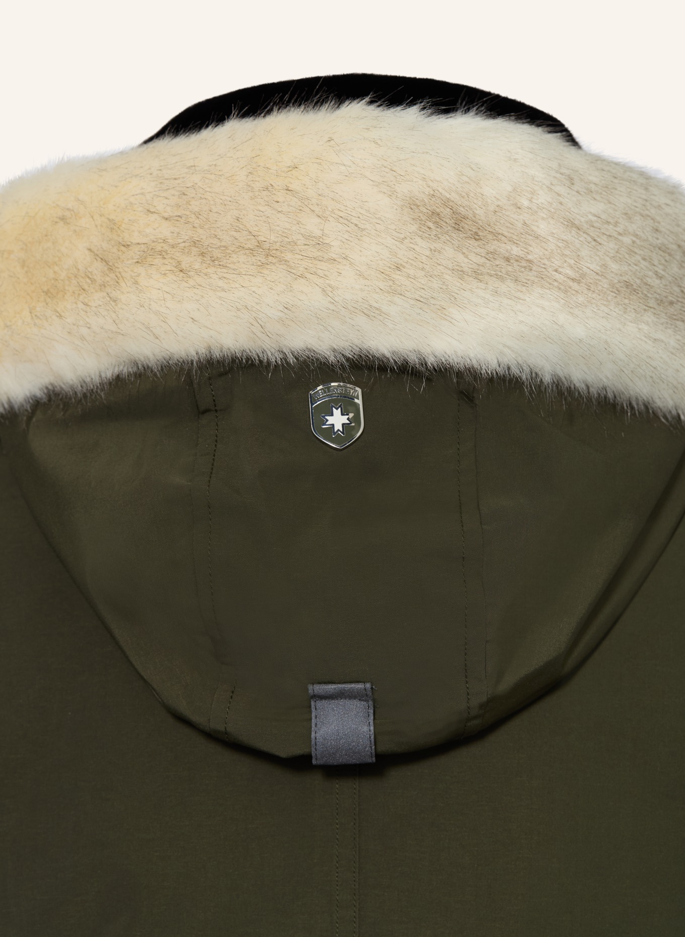 WELLENSTEYN Parka ENTERPRISE s umělou kožešinou a výplní DUPONT™ SORONA®: TMAVĚ ZELENÁ