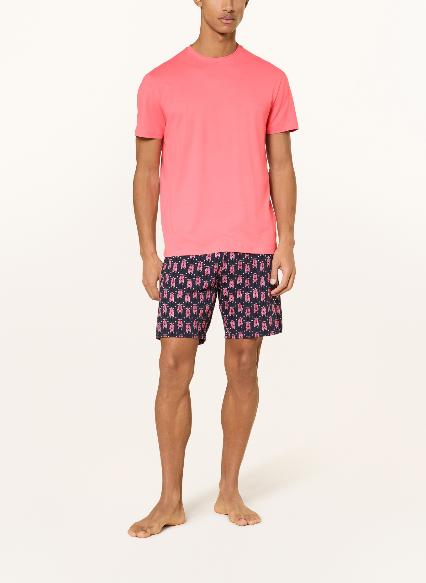 mey Pajama shirt series RELAX: LIGHT RED