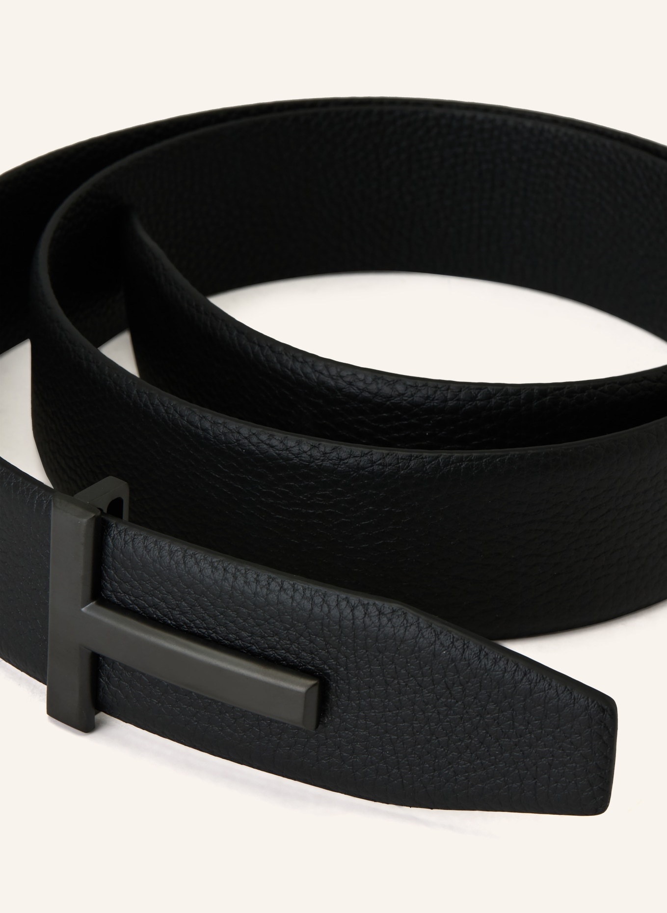 TOM FORD Ledergürtel: SCHWARZ