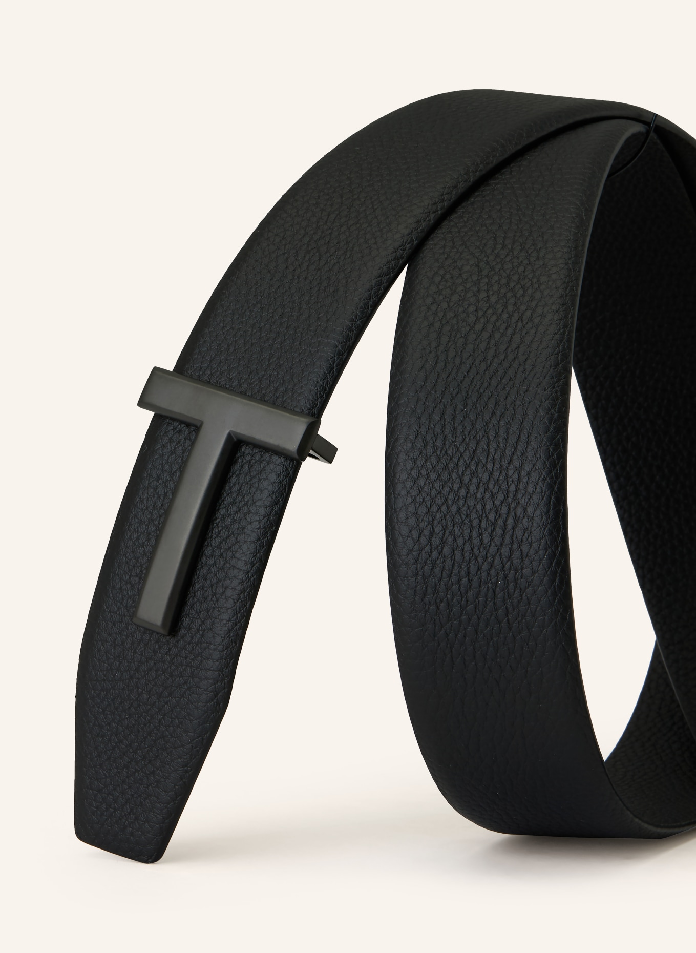 TOM FORD Ledergürtel: SCHWARZ