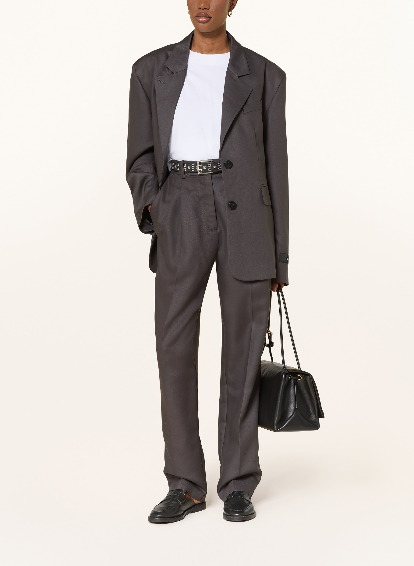 black palms Trousers BOBBY: DARK GRAY
