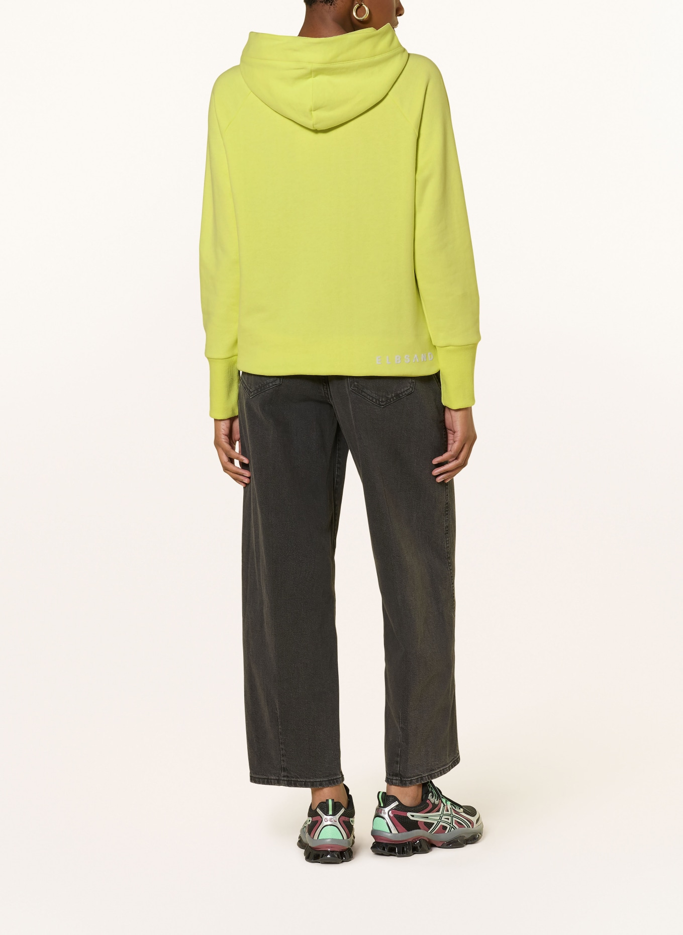 ELBSAND Mikina s kapucí SVARA: SVĚTLE ZELENÁ