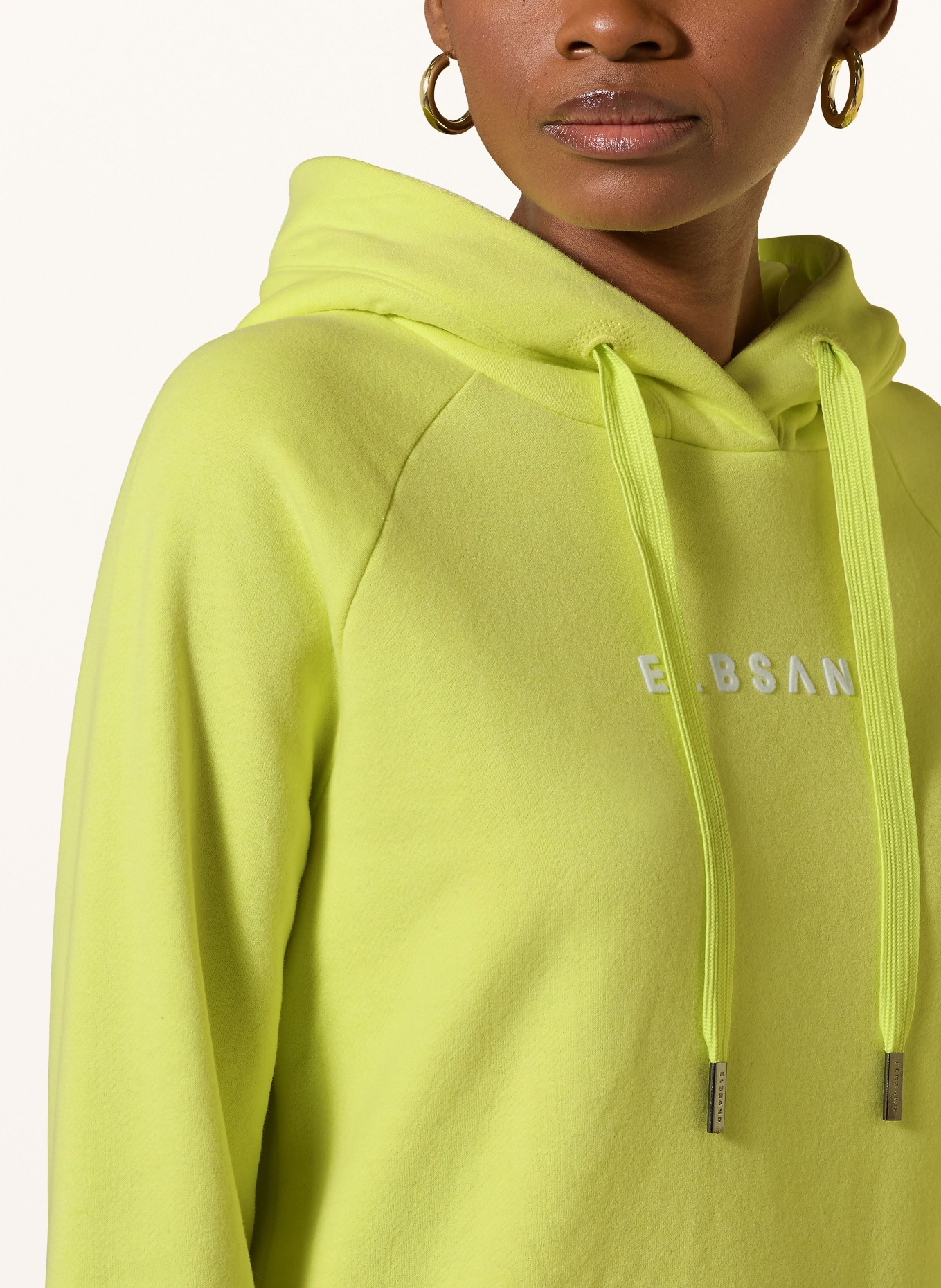 ELBSAND Mikina s kapucí SVARA: SVĚTLE ZELENÁ