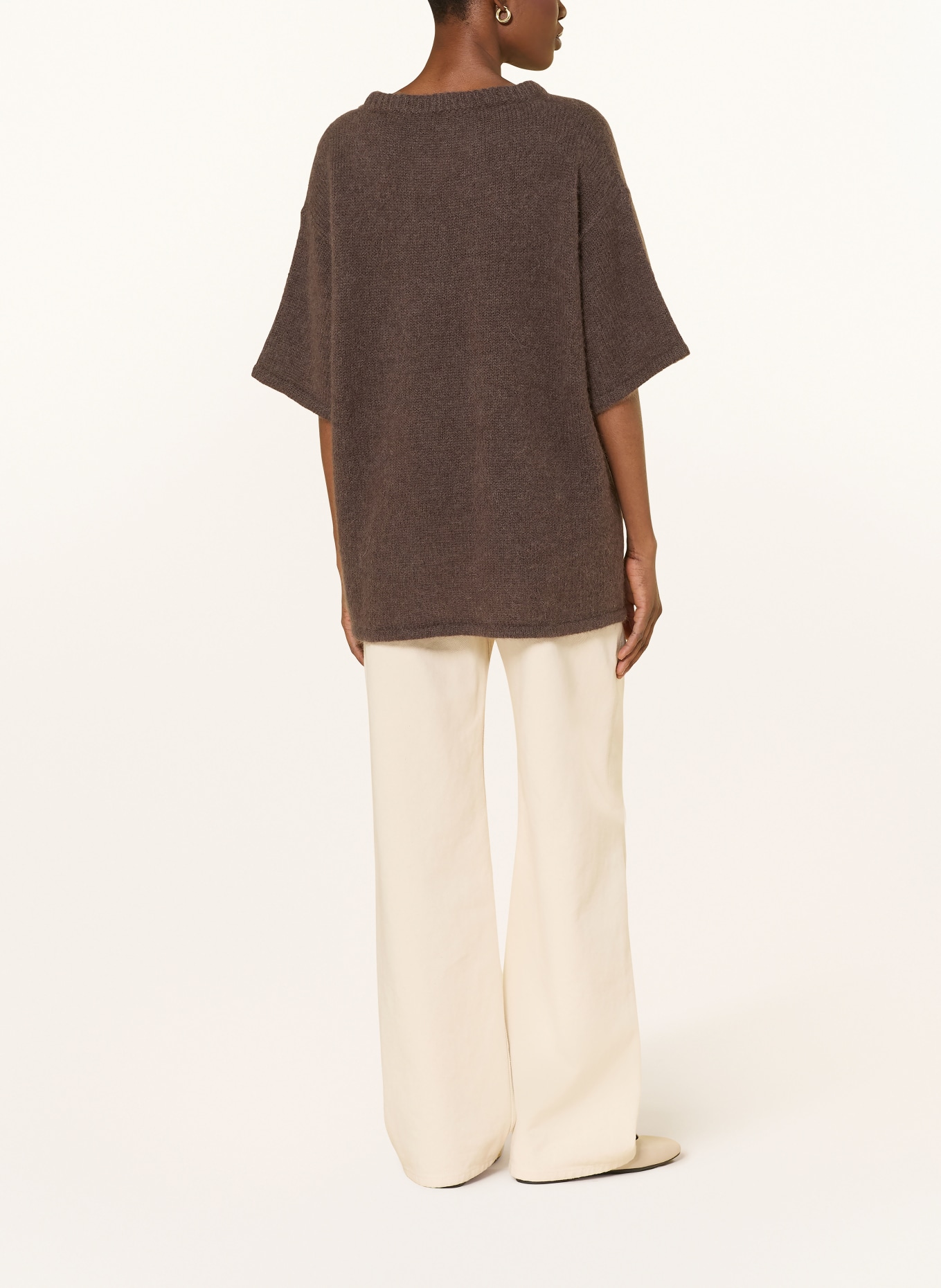 by Aylin Koenig Knit shirt HARRY with alpaca: BROWN