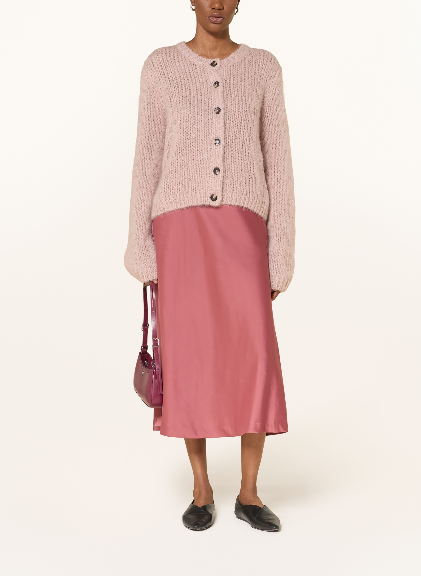 InWear Satin skirt ZILKYIW: RED