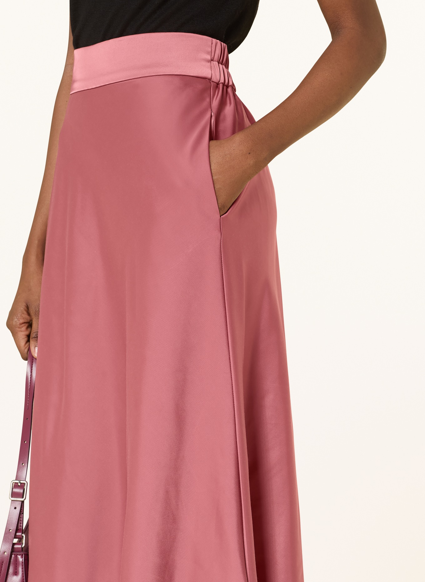 InWear Satin skirt ZILKYIW: RED