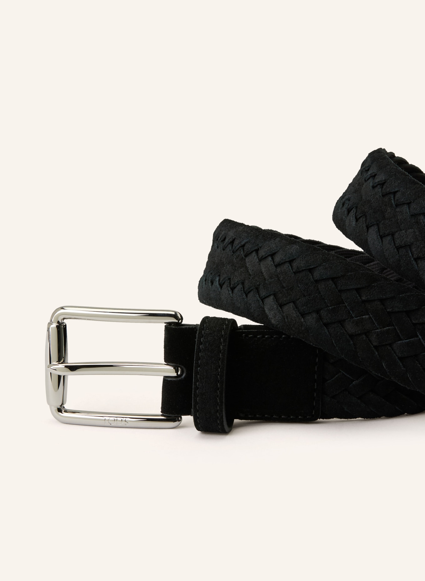 TOD'S Proplétaný opasek: ČERNÁ